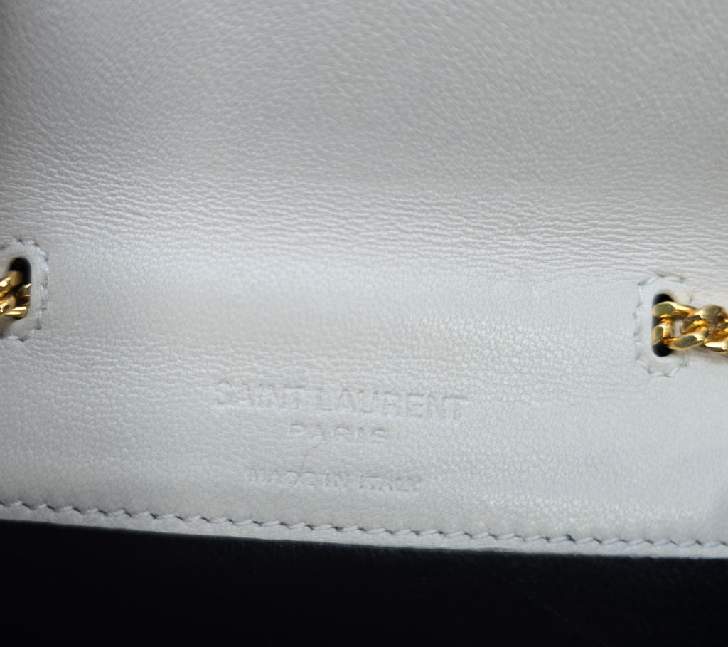 Authentic Saint Laurent Micro Wallet on a Chain- Full Inclusion