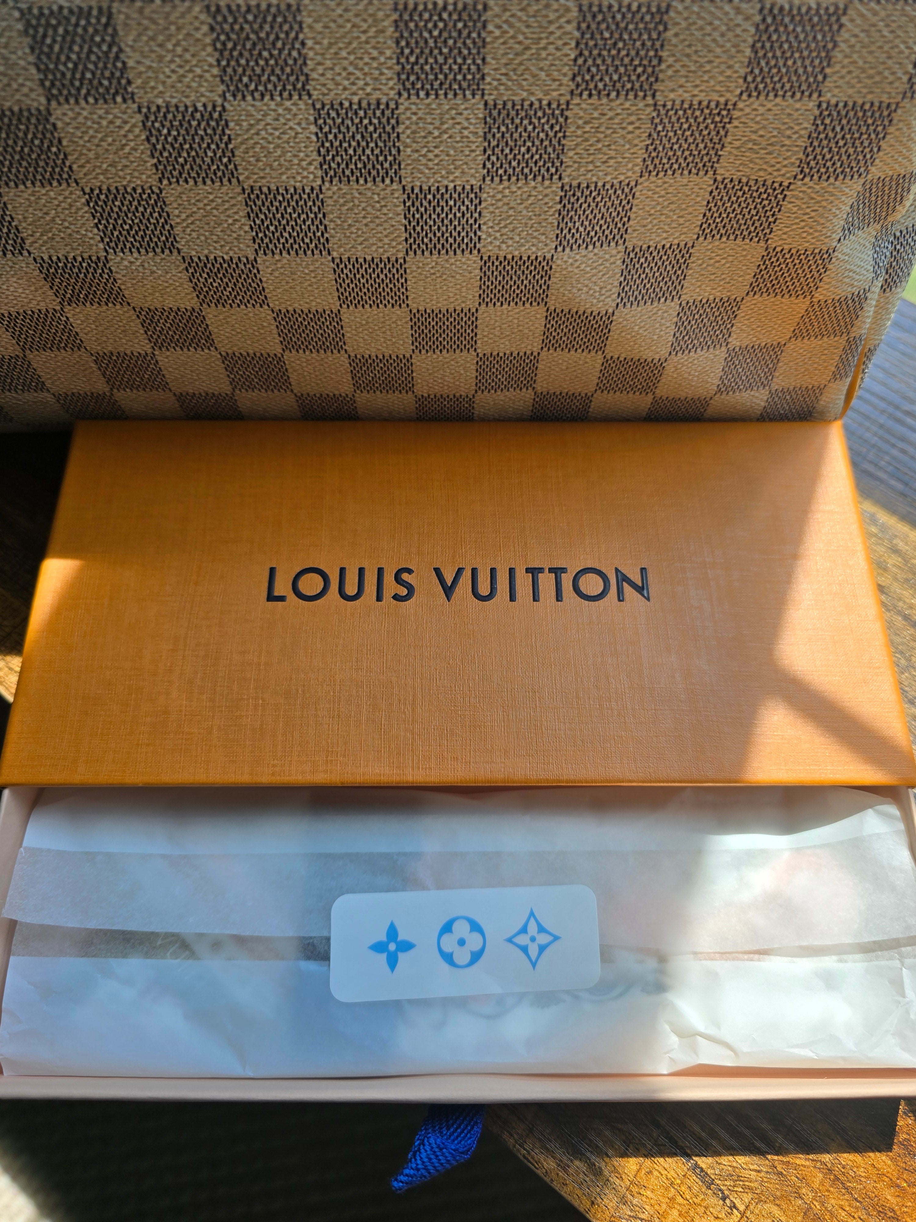 Authentic Louis Vuitton Damier Azur Speedy 30 (2007), Louis Vuitton Summer Garden BB Bandeau and Louis Vuitton Spring Street Chain Bag Charm
