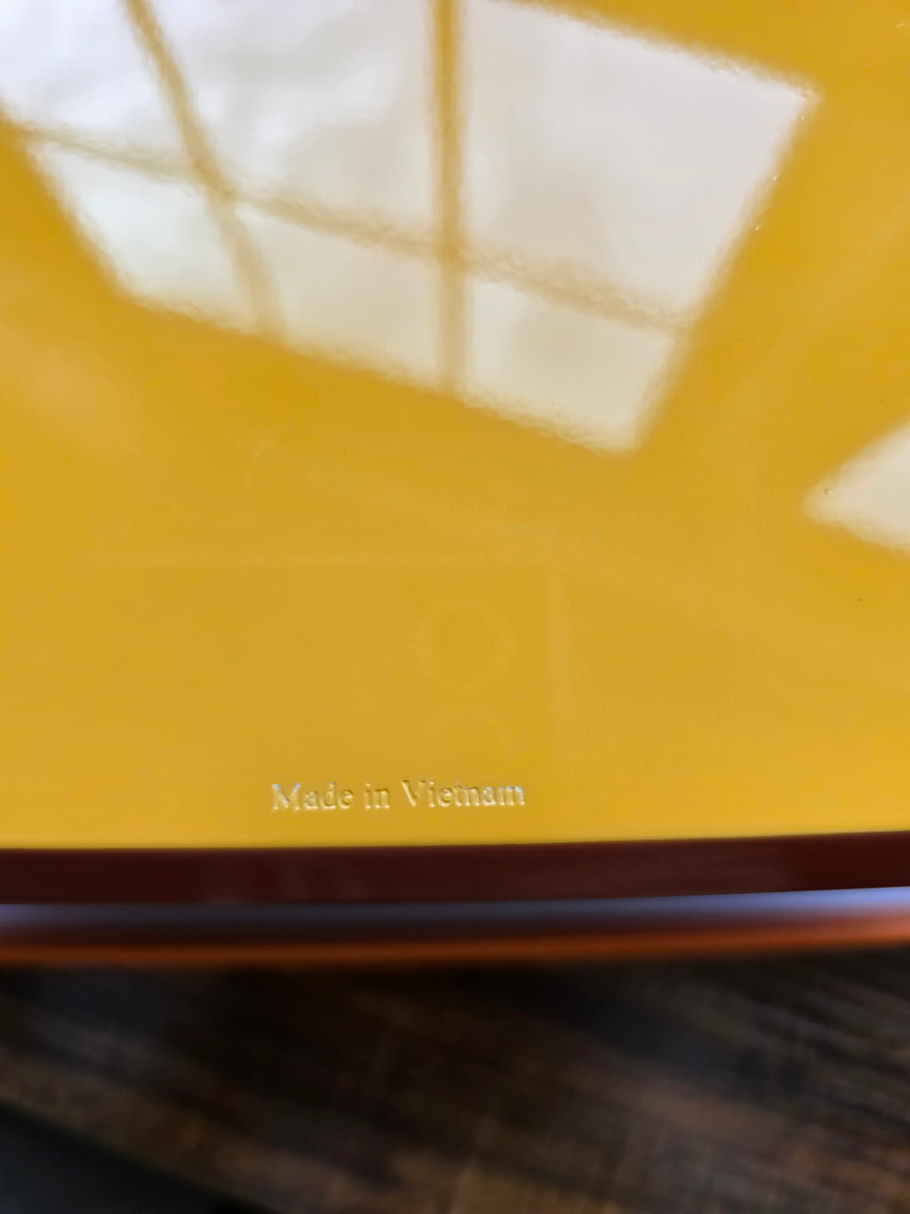 Authentic Hermès Facettes Yellow Lacquer Jewelry Box