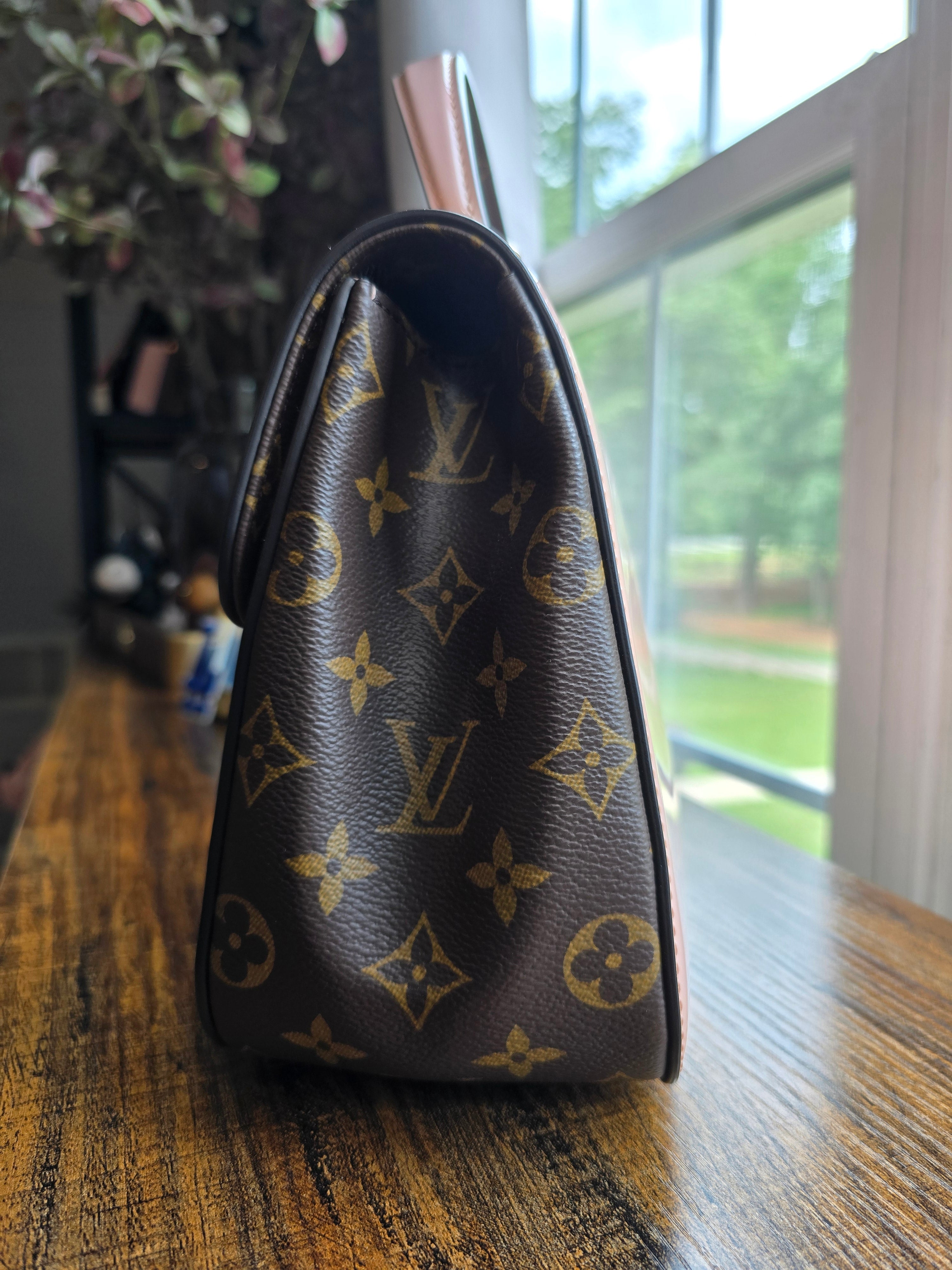 Authentic Louis Vuitton Cherrywood Vernis Leather Crossbody Bag (2019)