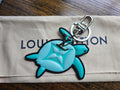 Authentic Louis Vuitton Aquatics Turtle Bag Charm and Key Holder