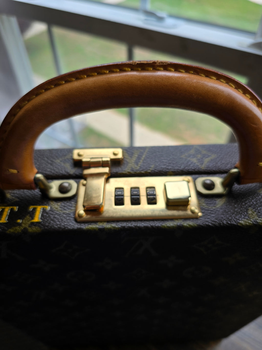 Authentic Louis Vuitton Attache Case Vertical Monogram Canvas Briefcase