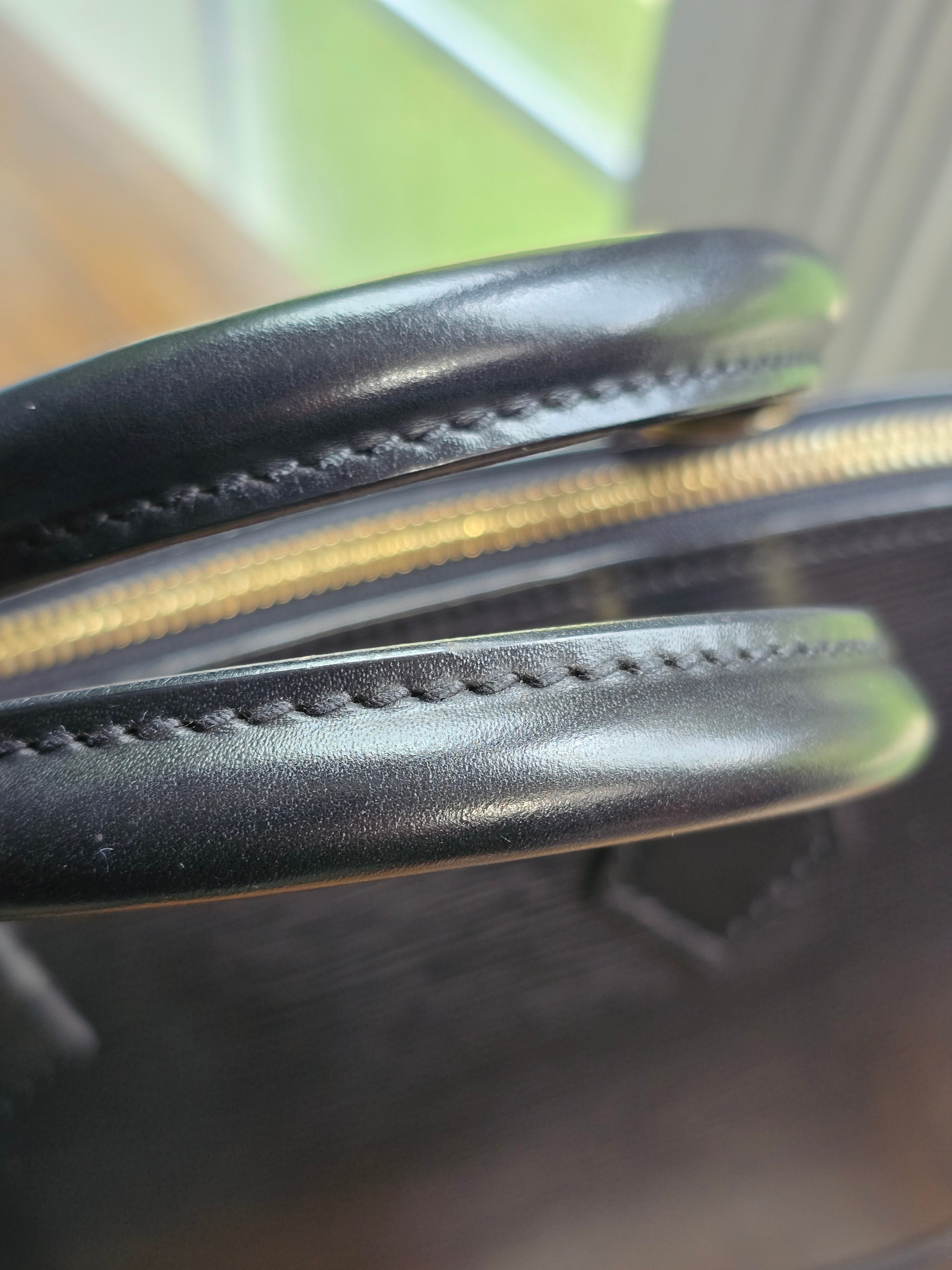 Authentic Louis Vuitton Black Epi Leather Alma PM (2008)