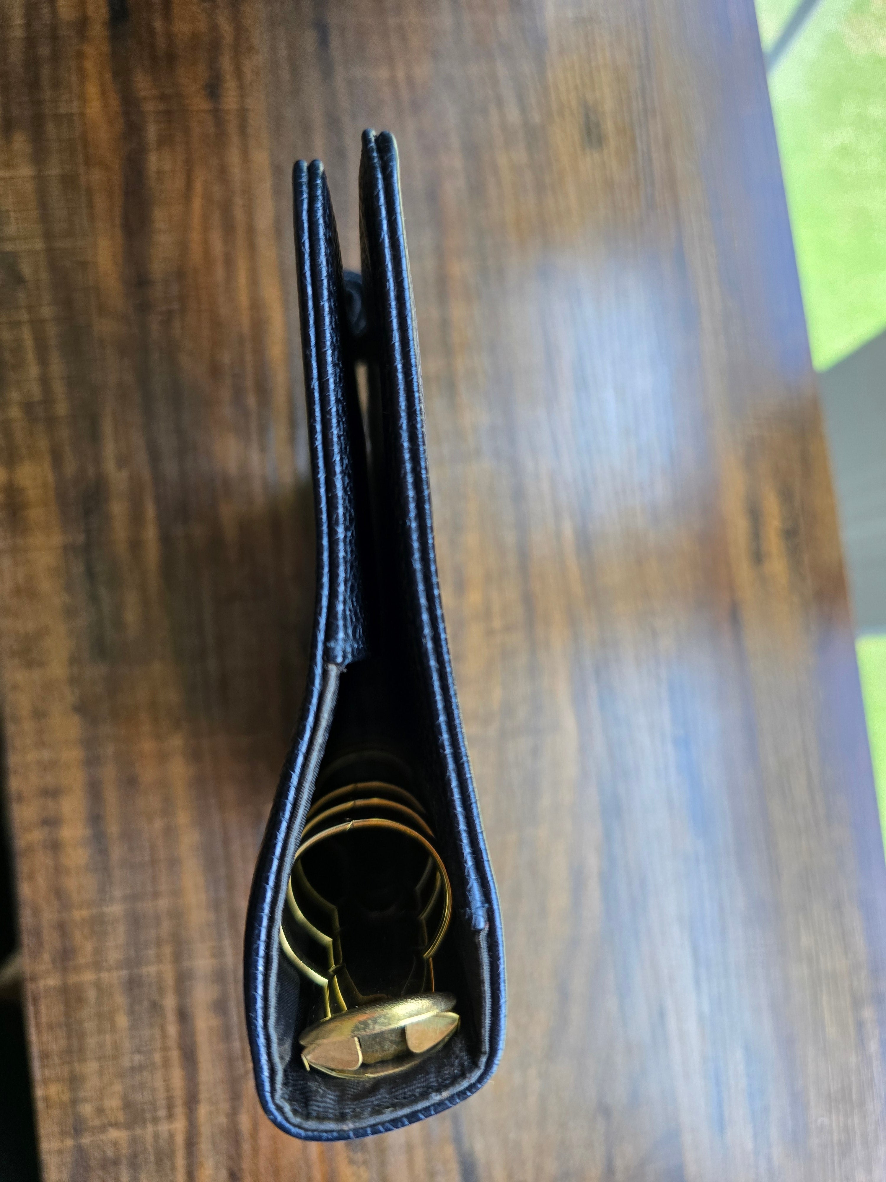 Authentic CHANEL Black Caviar Leather Agenda Cover with CC Logo