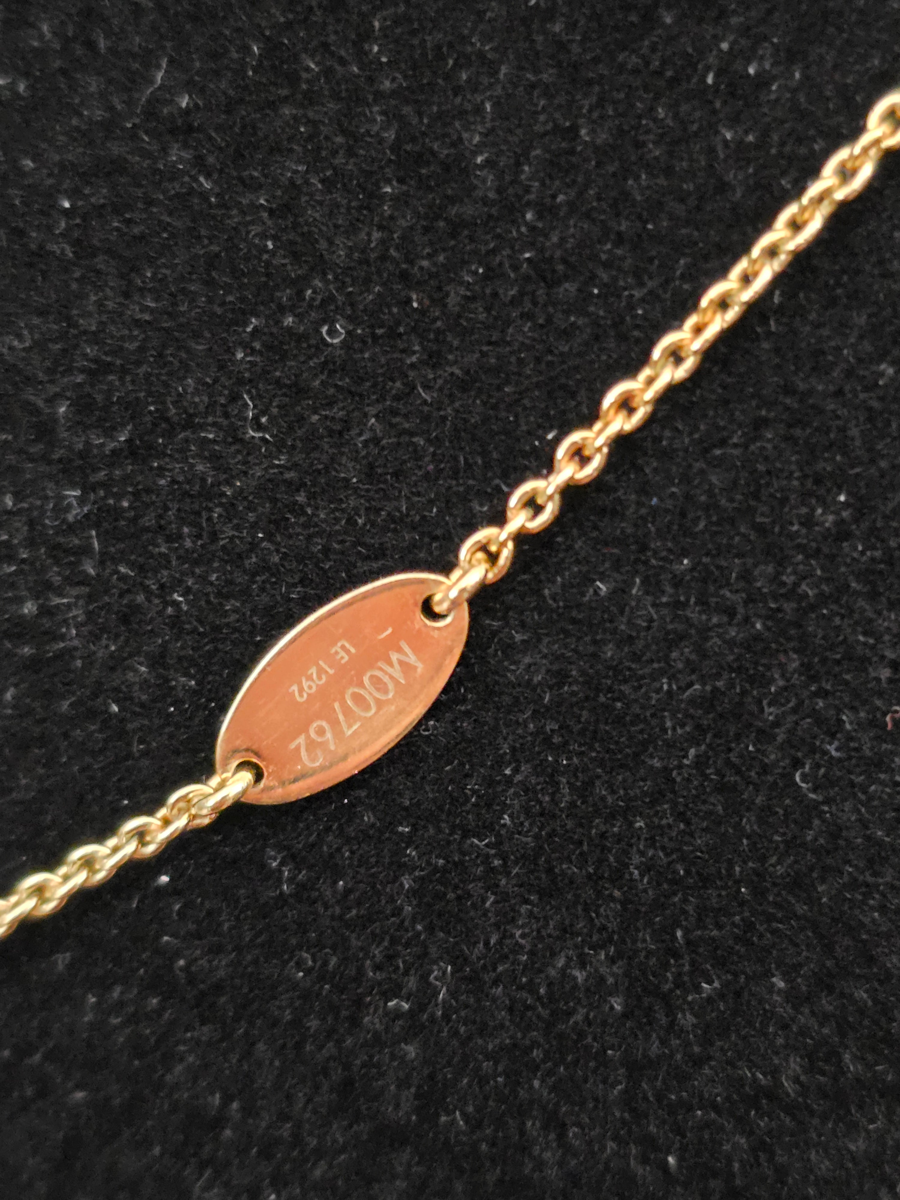 Authentic Louis Vuitton "LV Eclipse" Necklace
