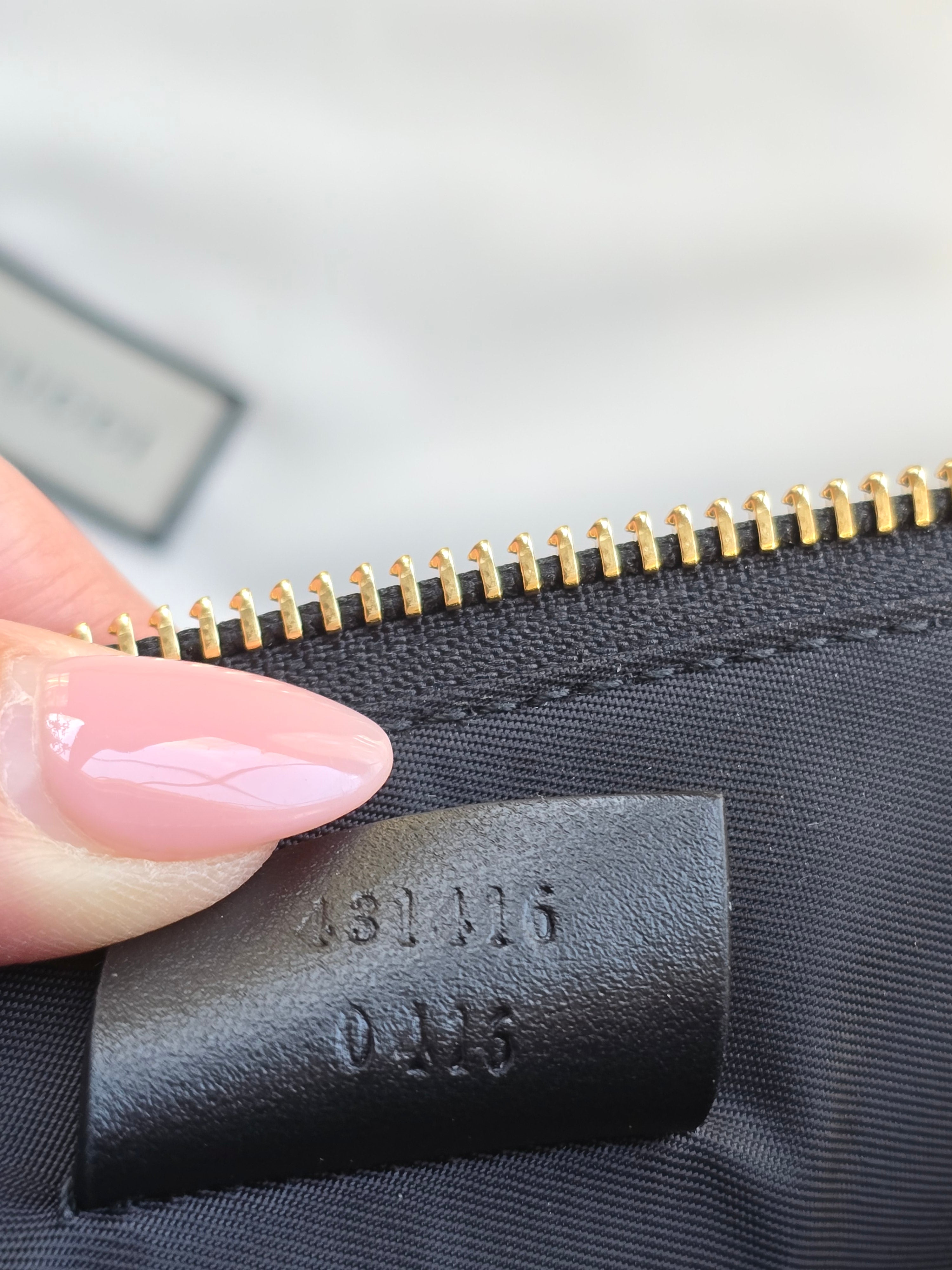 Authentic Gucci Bee Black 'Blind for Love' Clutch- Full Inclusion