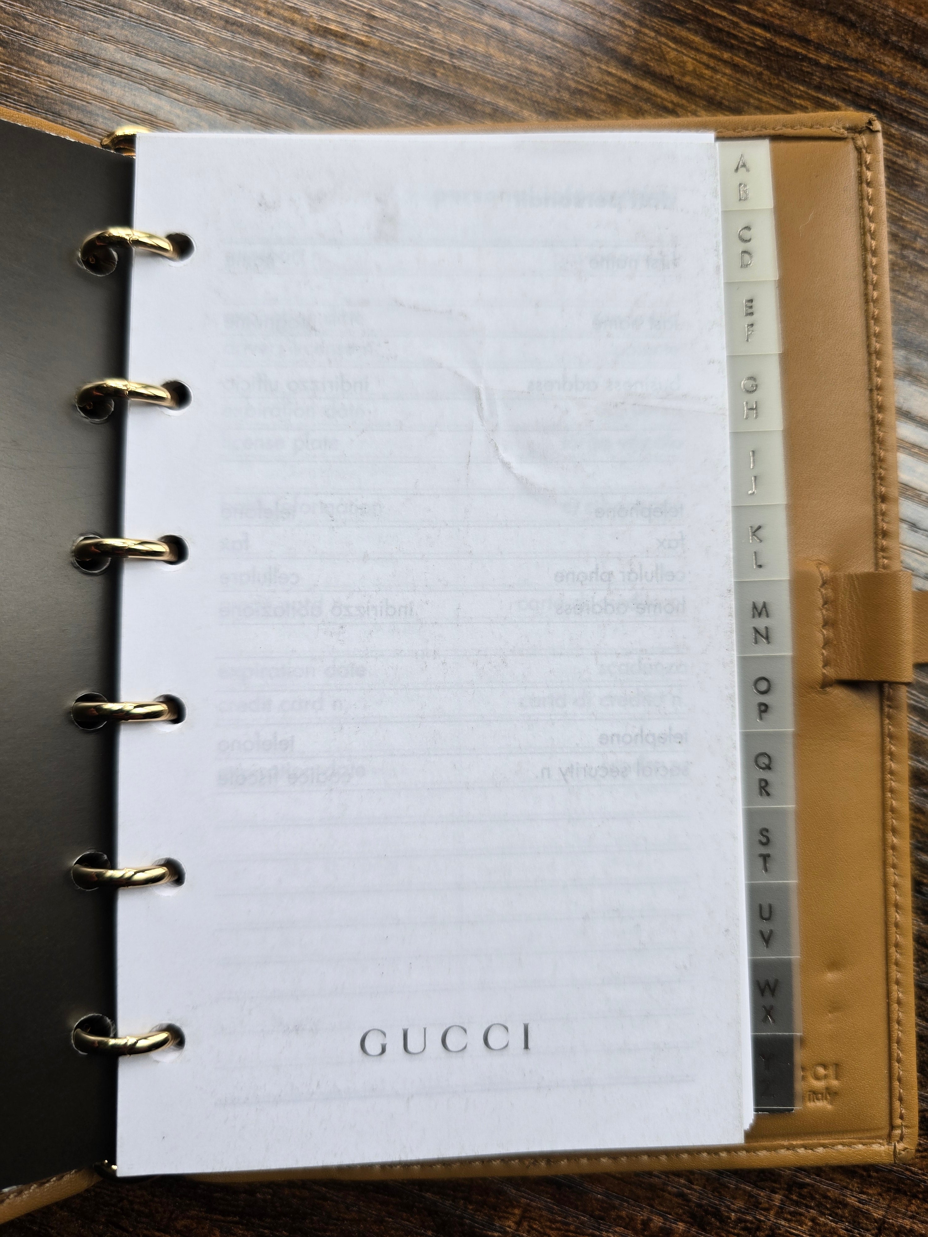 Authentic Vintage Gucci Horsebit Suede Orange Agenda