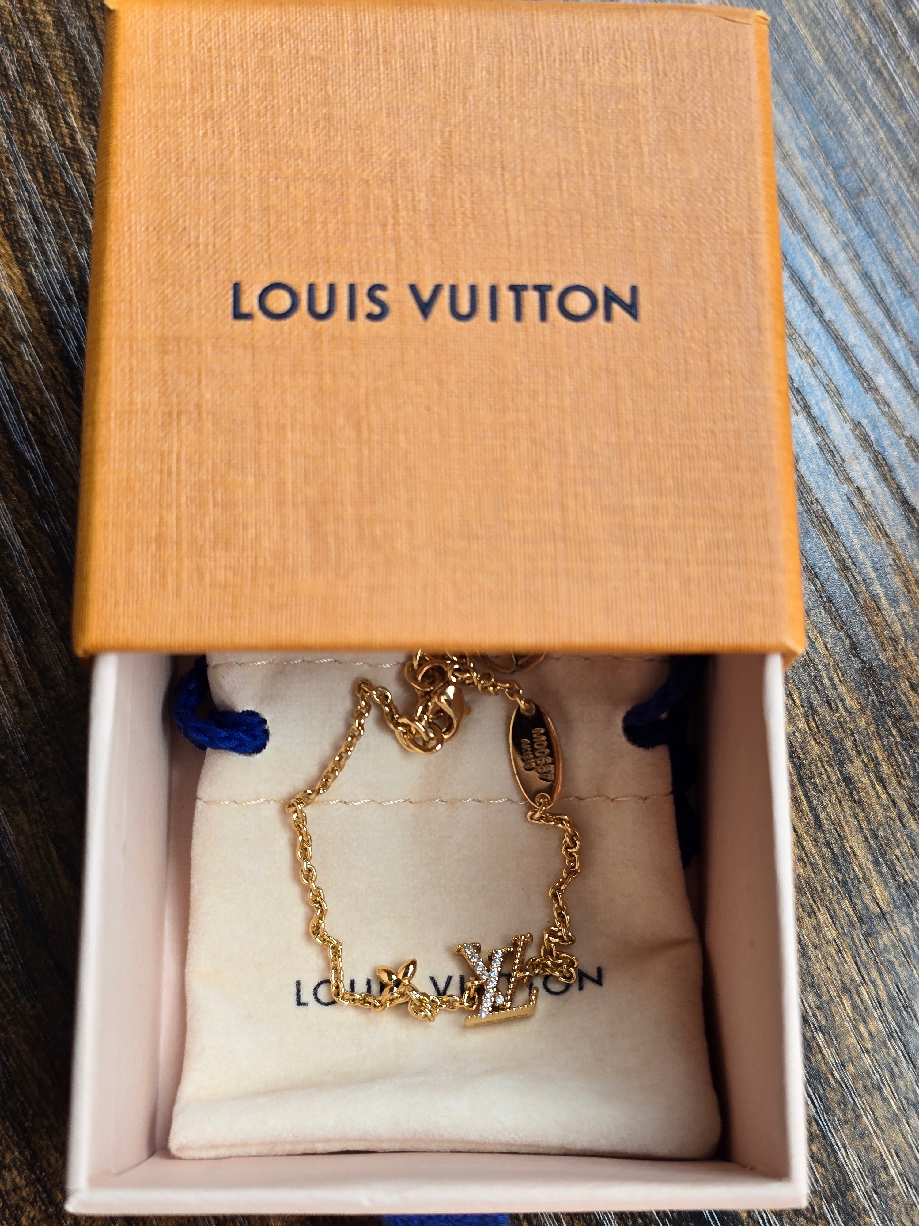 Authentic Louis Vuitton Crystal LV Iconic Bracelet- Full Inclusion