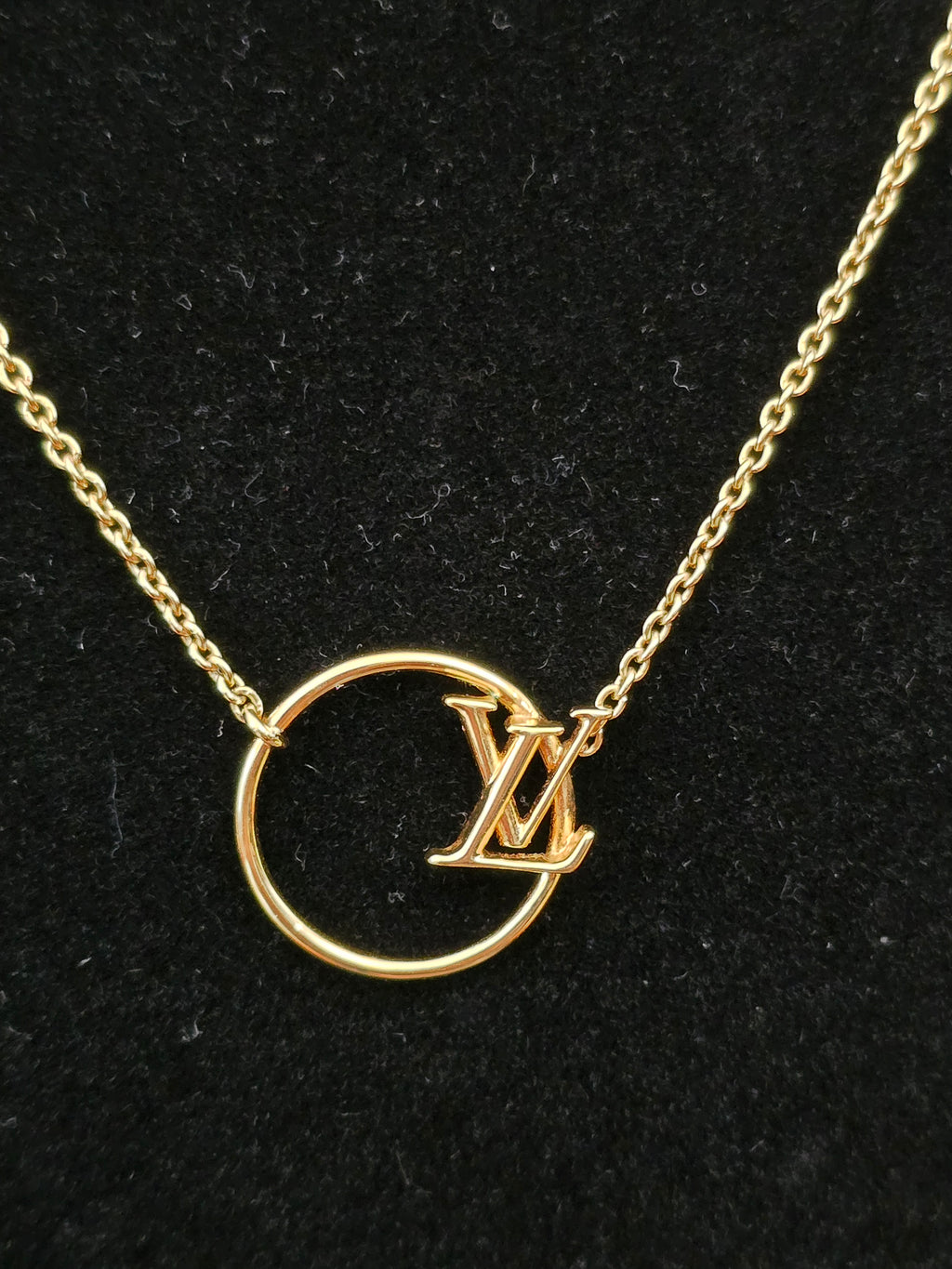 Authentic Louis Vuitton "LV Eclipse" Necklace