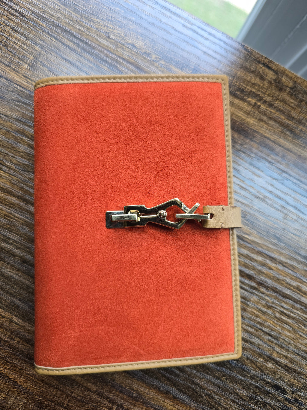 Authentic Vintage Gucci Horsebit Suede Orange Agenda