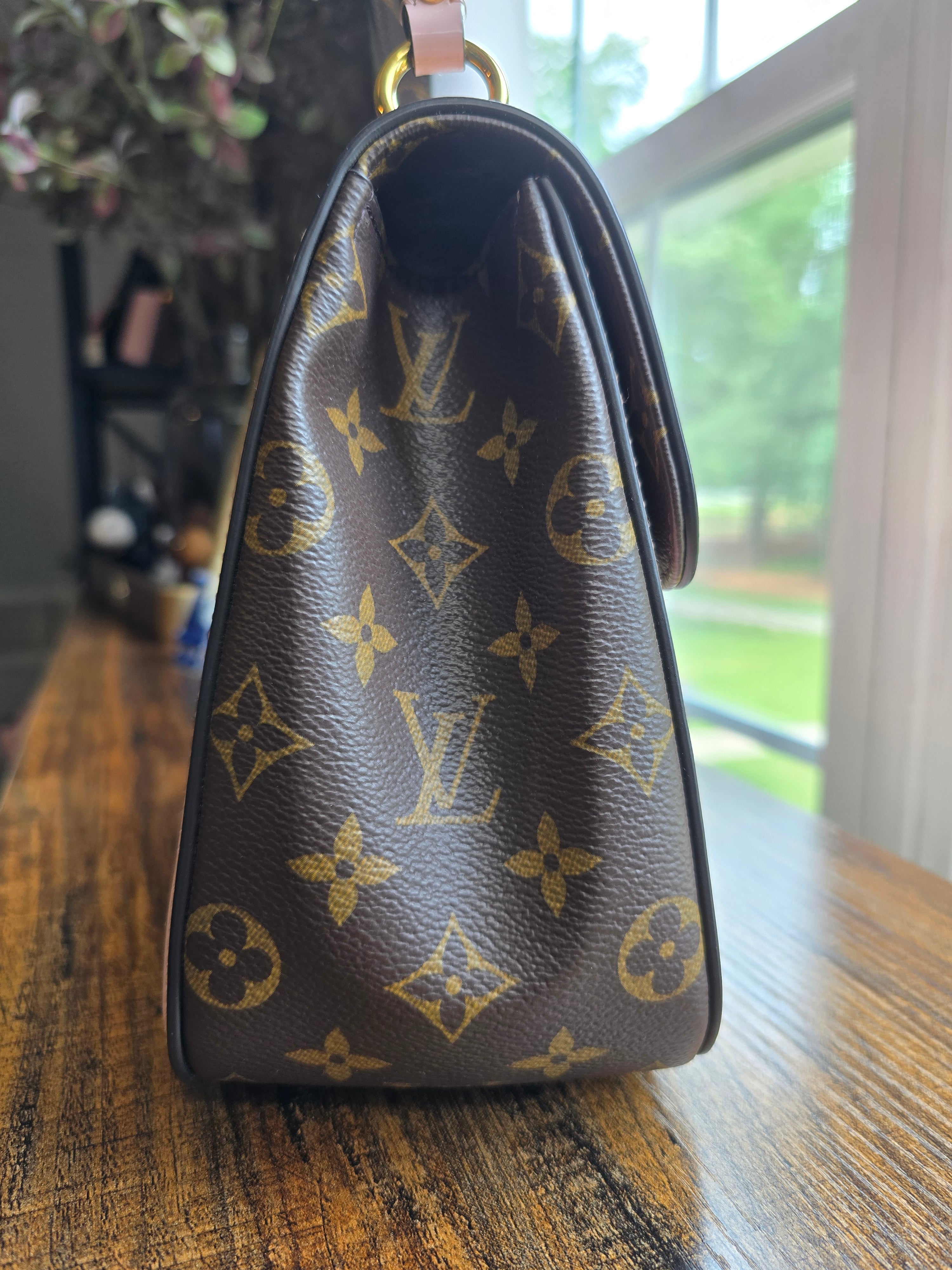 Authentic Louis Vuitton Cherrywood Vernis Leather Crossbody Bag (2019)