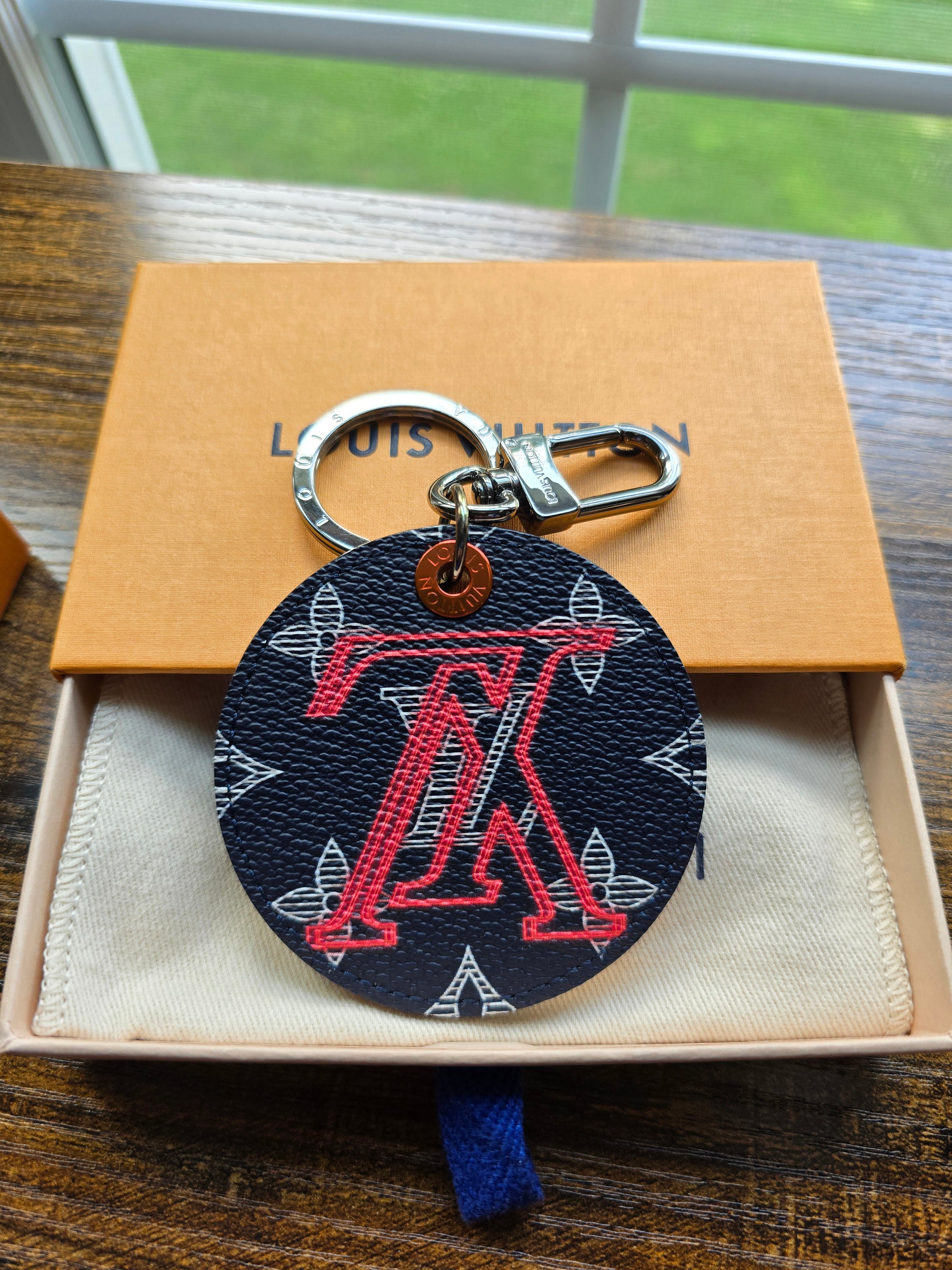 Authentic Louis Vuitton Monogram Ink Upside Down Illustre Bag Charm- Full Inclusion