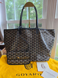 Authentic Goyard Saint Louis PM Tote Bag with Pouch