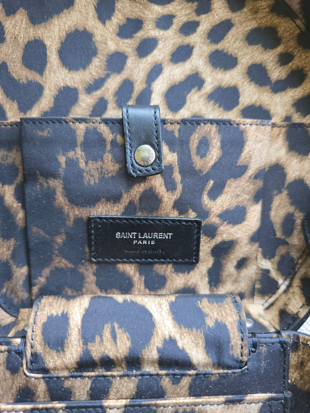 Authentic Saint Laurent Mica Hatbox Handbag with Crossbody Strap