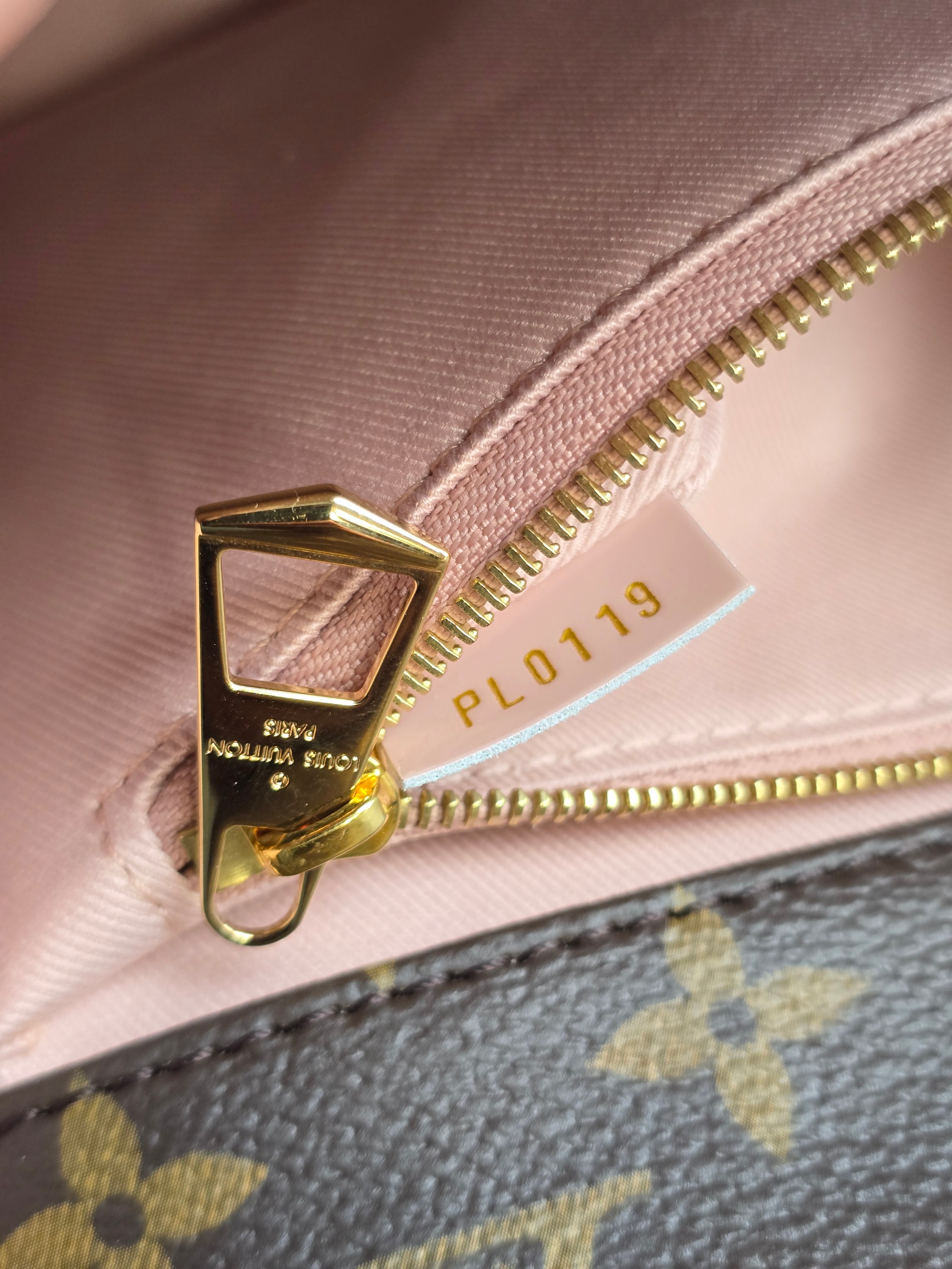 Authentic Louis Vuitton Cherrywood Vernis Leather Crossbody Bag (2019)