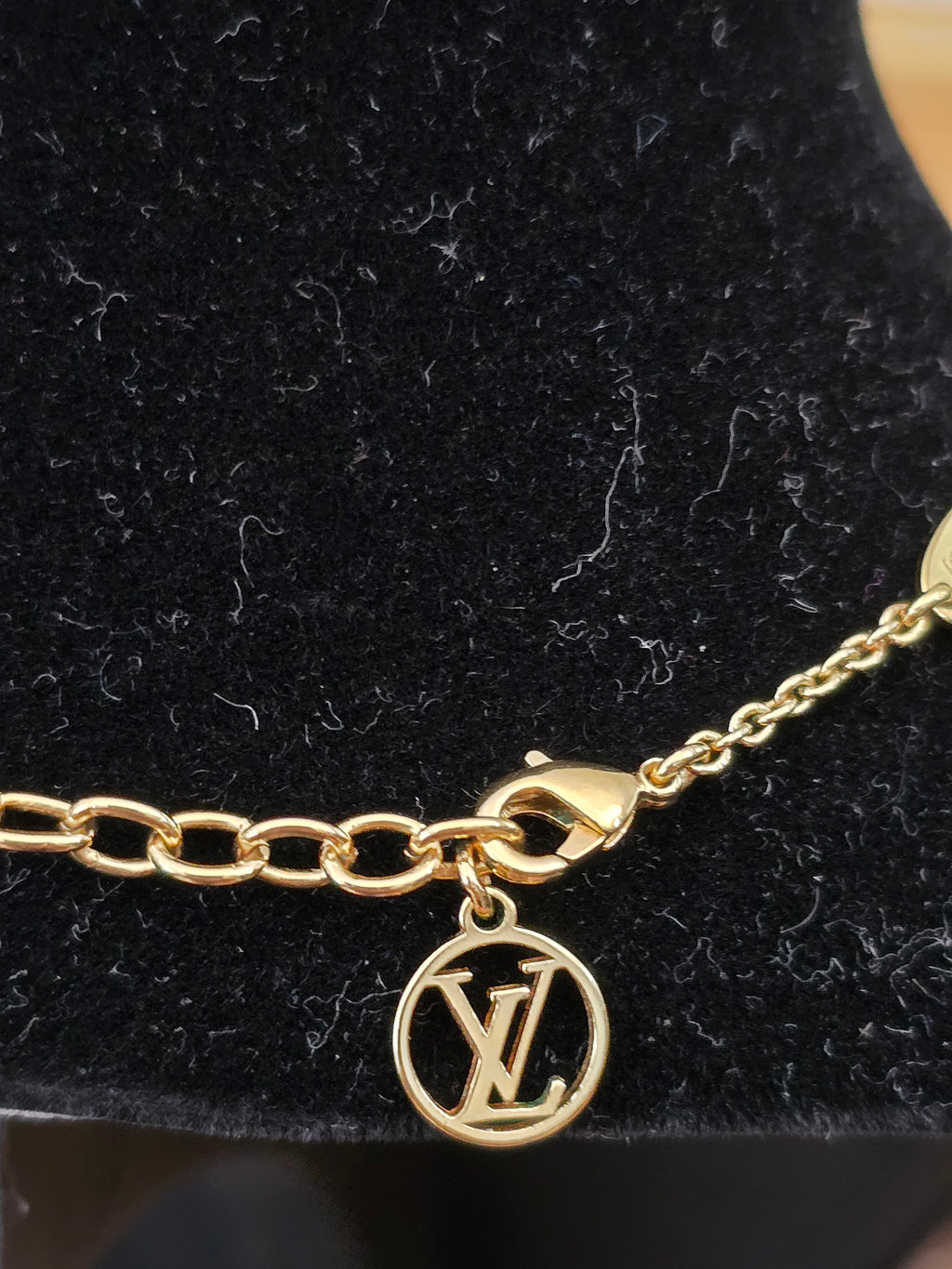 Authentic Louis Vuitton "LV Eclipse" Necklace