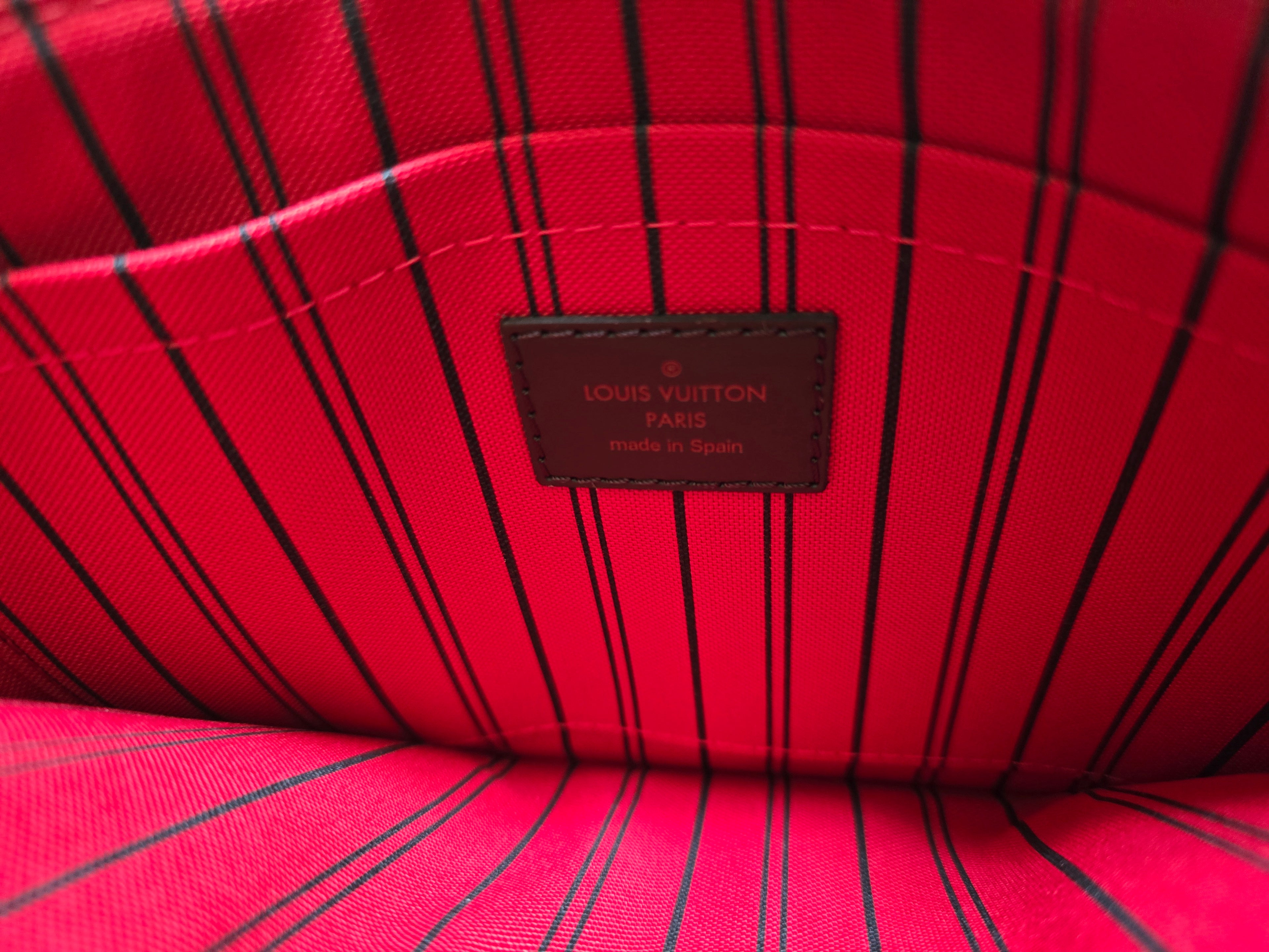 Louis Vuitton Damier Ebene Neverfull Pochette