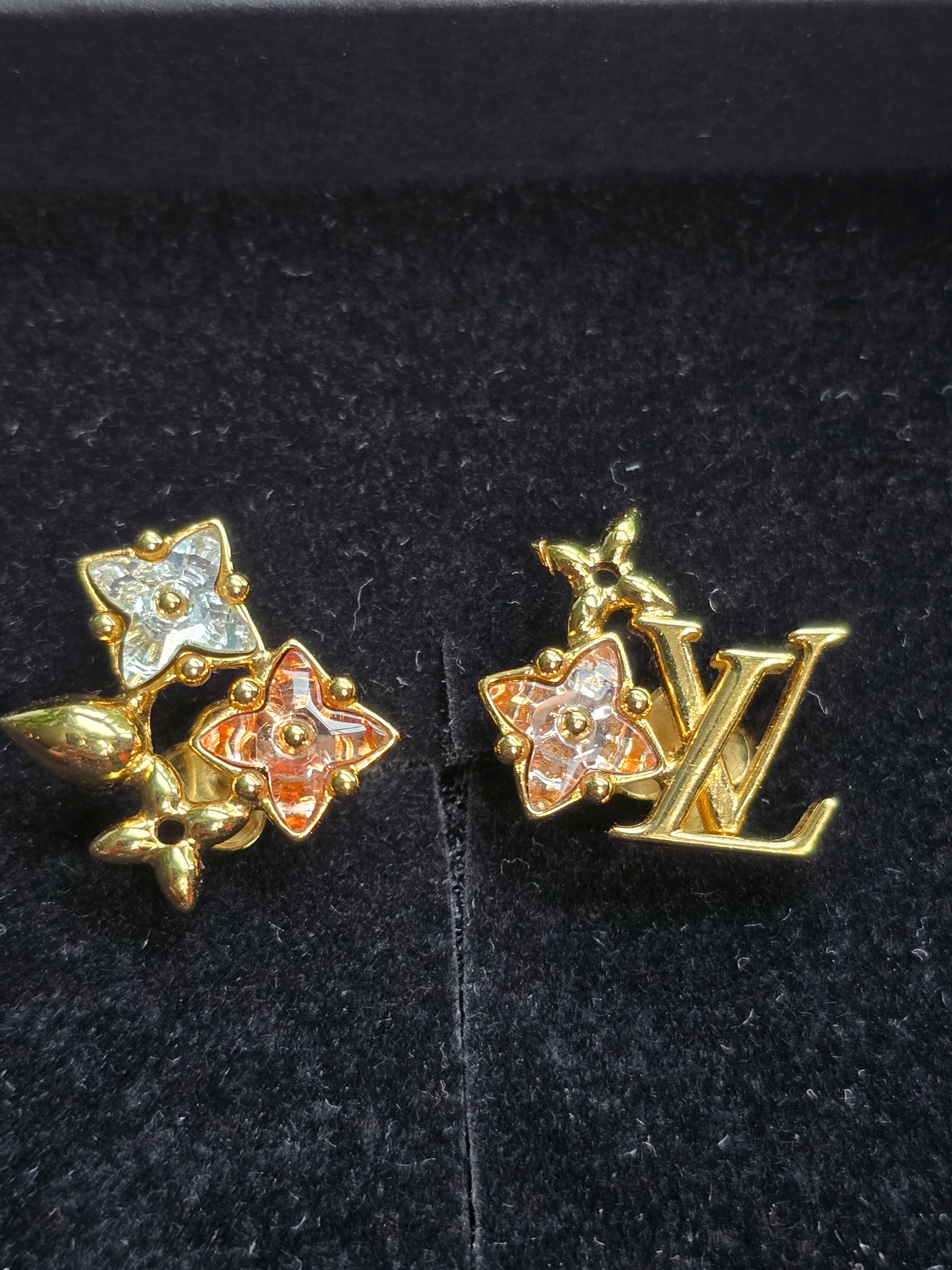 Authentic Louis Vuitton Loulougram Bracelet & Earring Set- Full Inclusion