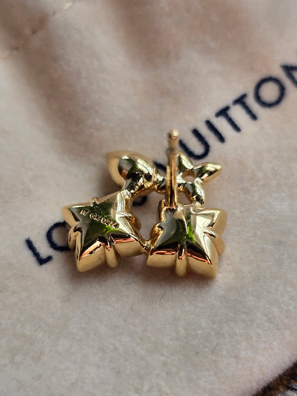 Authentic Louis Vuitton Loulougram Earrings