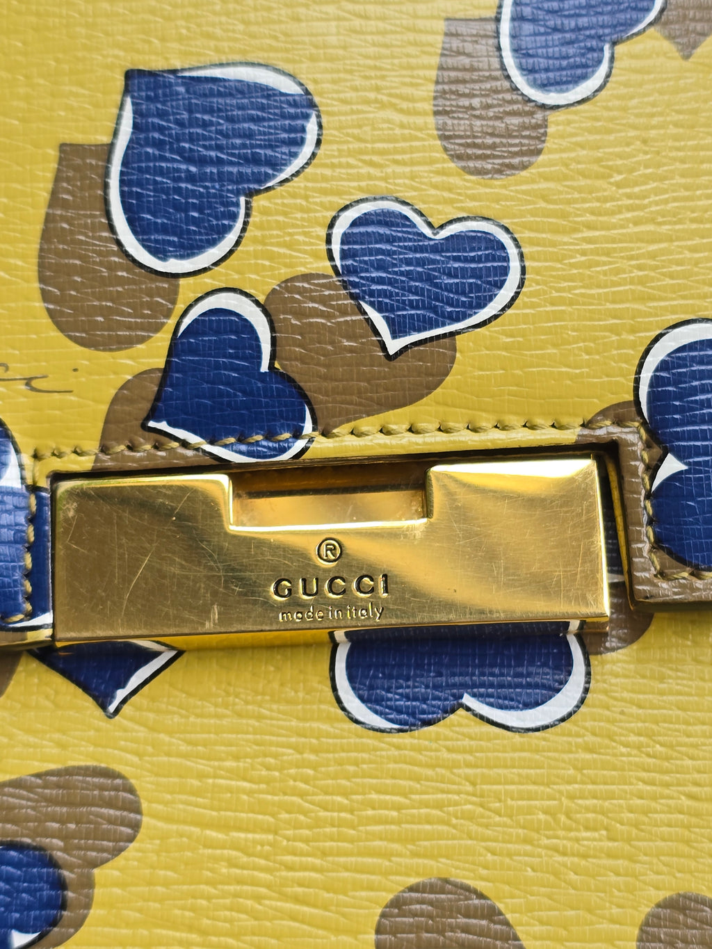Authentic Gucci Shanghai Heartbeat Top Handle Bag