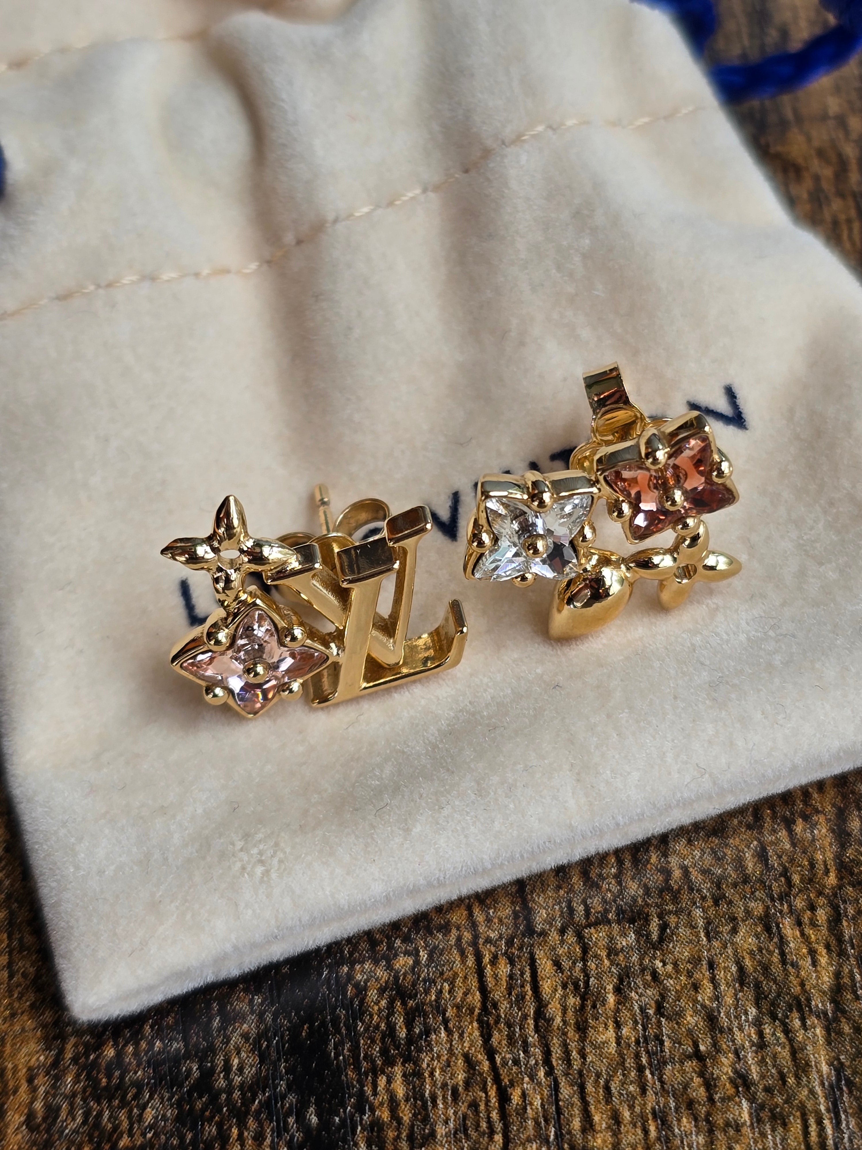 Authentic Louis Vuitton Loulougram Earrings