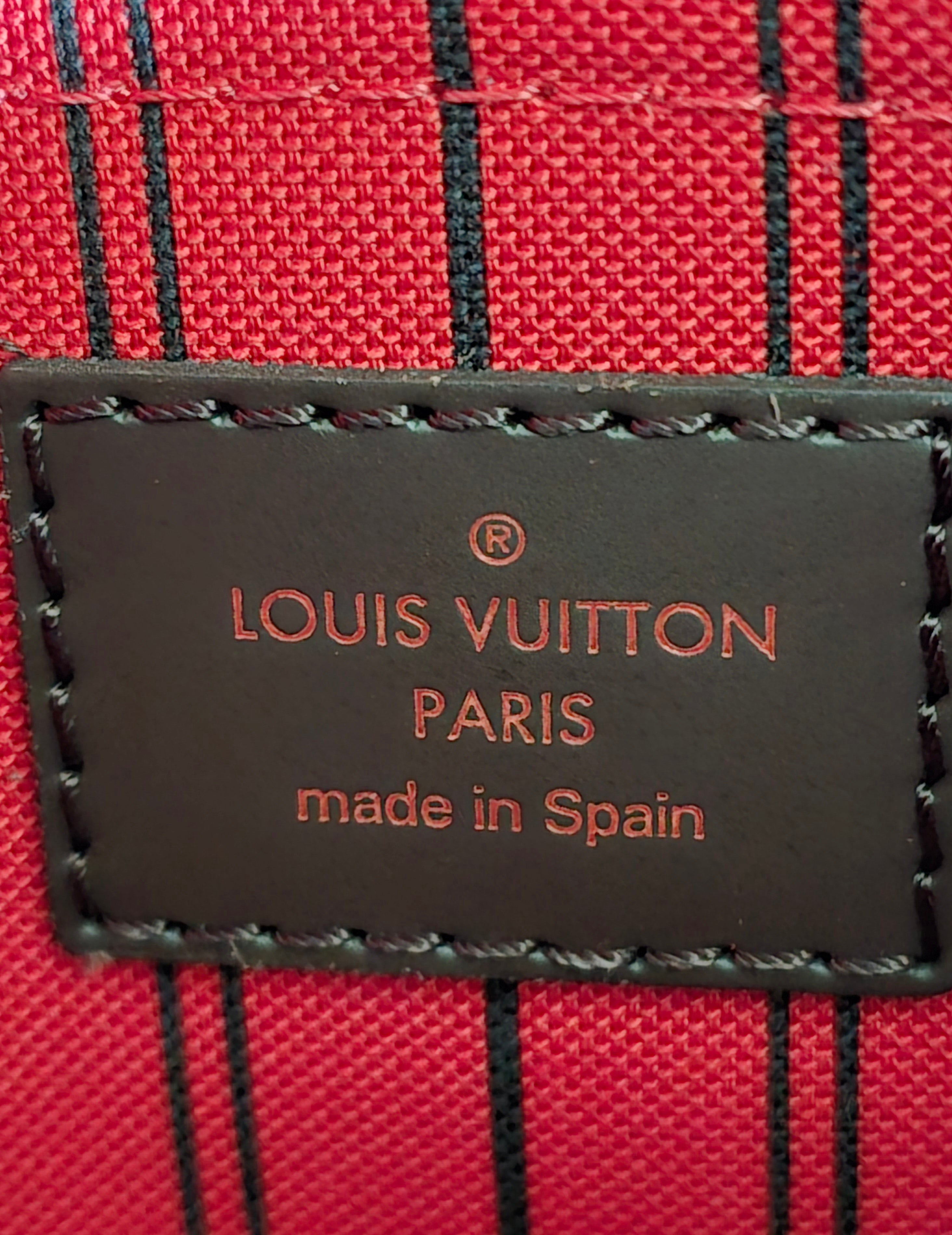 Louis Vuitton Damier Ebene Neverfull Pochette