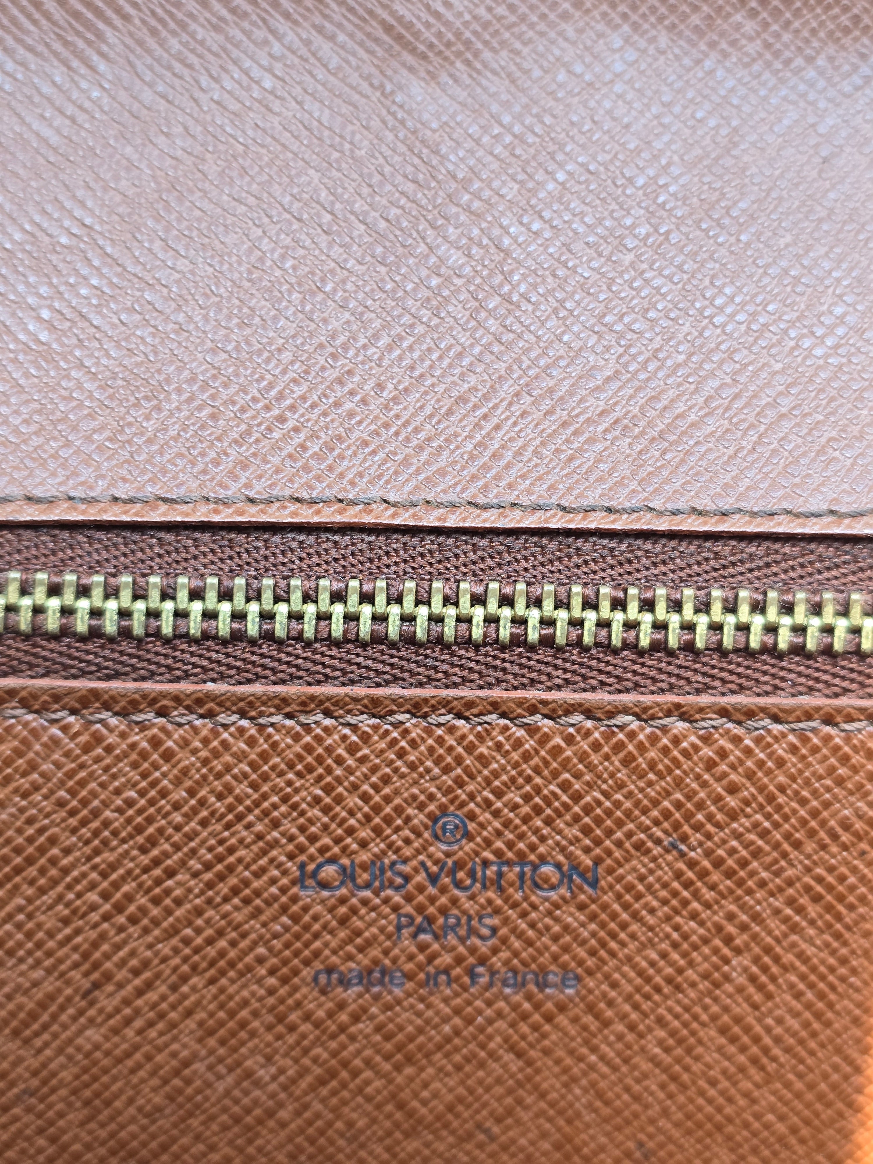 Authentic Vintage Louis Vuitton Monogram Pochette Bordeaux 2‑Way Clutch & Shoulder Bag (1995)