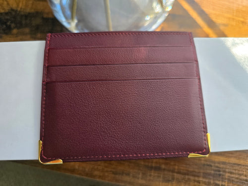 Authentic Cartier Calfskin Card Holder