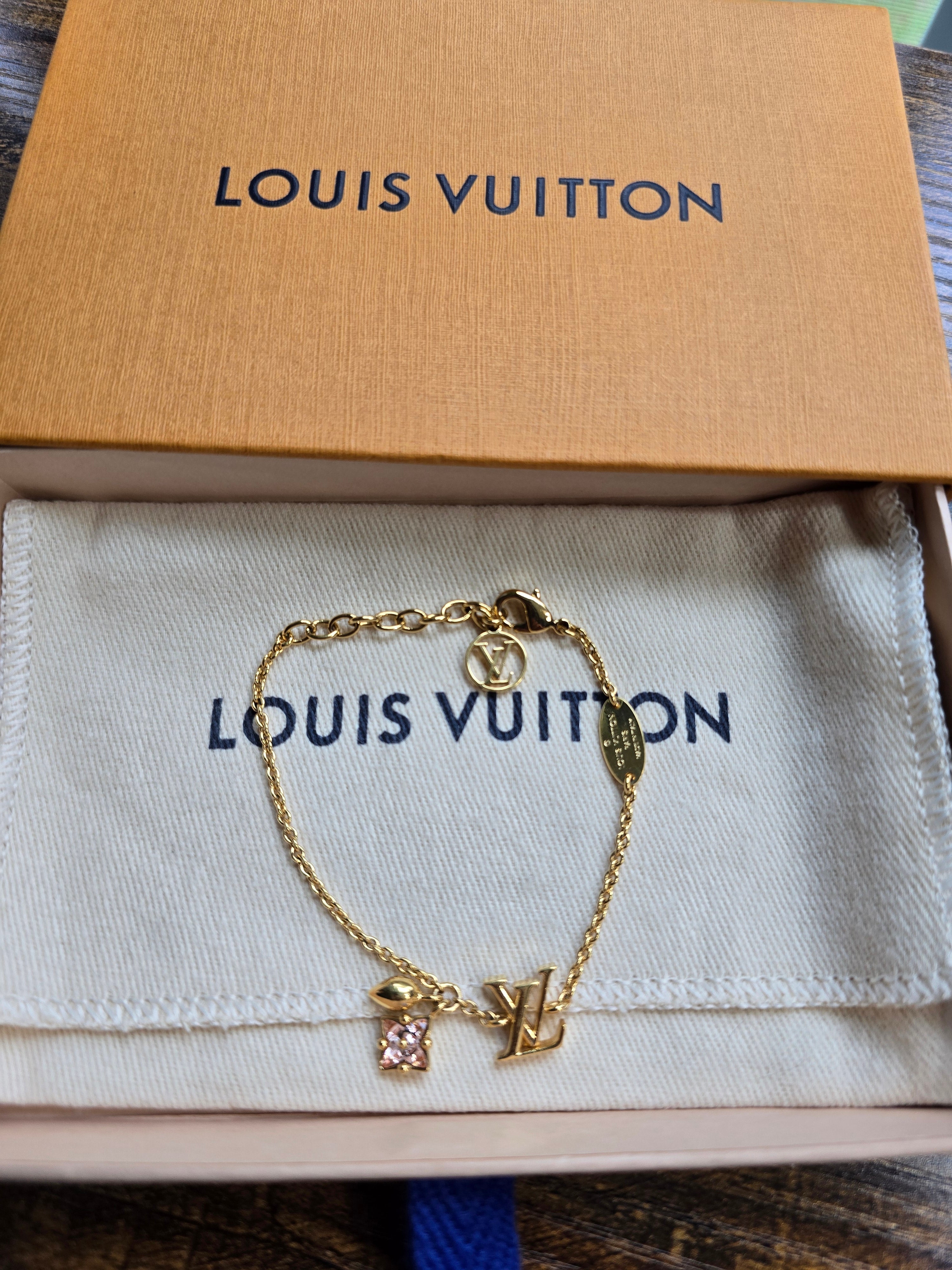 Authentic Louis Vuitton Loulougram Bracelet & Earring Set- Full Inclusion