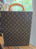 Authentic Louis Vuitton Attache Case Vertical Monogram Canvas Briefcase