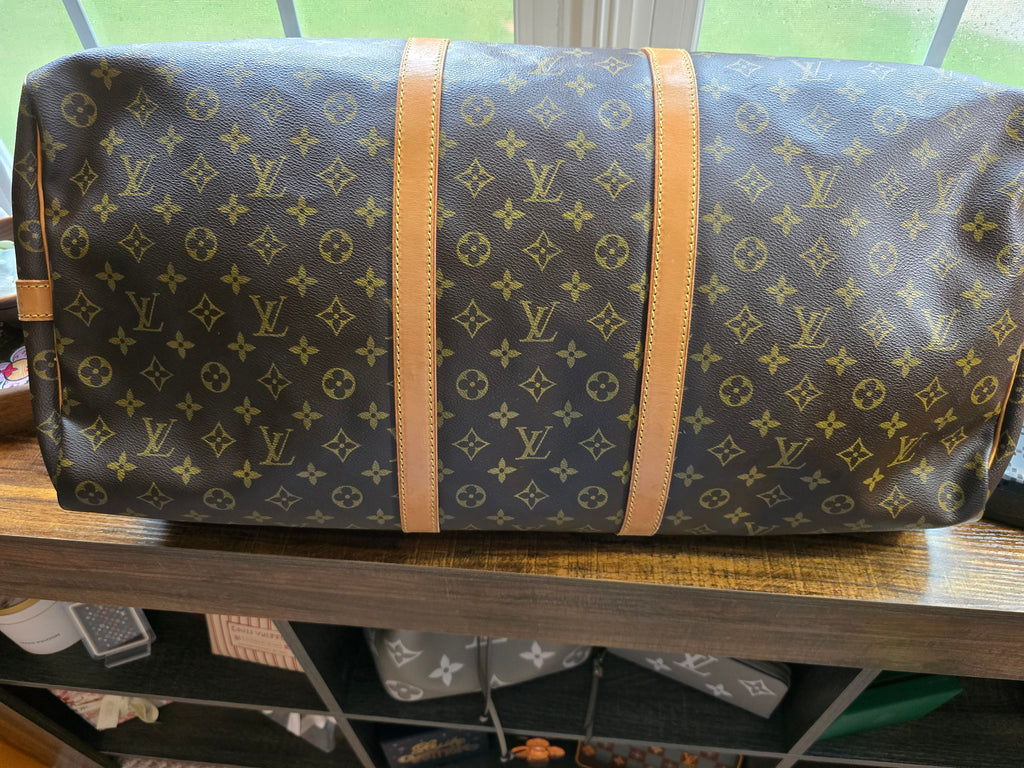 Authentic Louis Vuitton Monogram Keepall 60 Travel Duffel