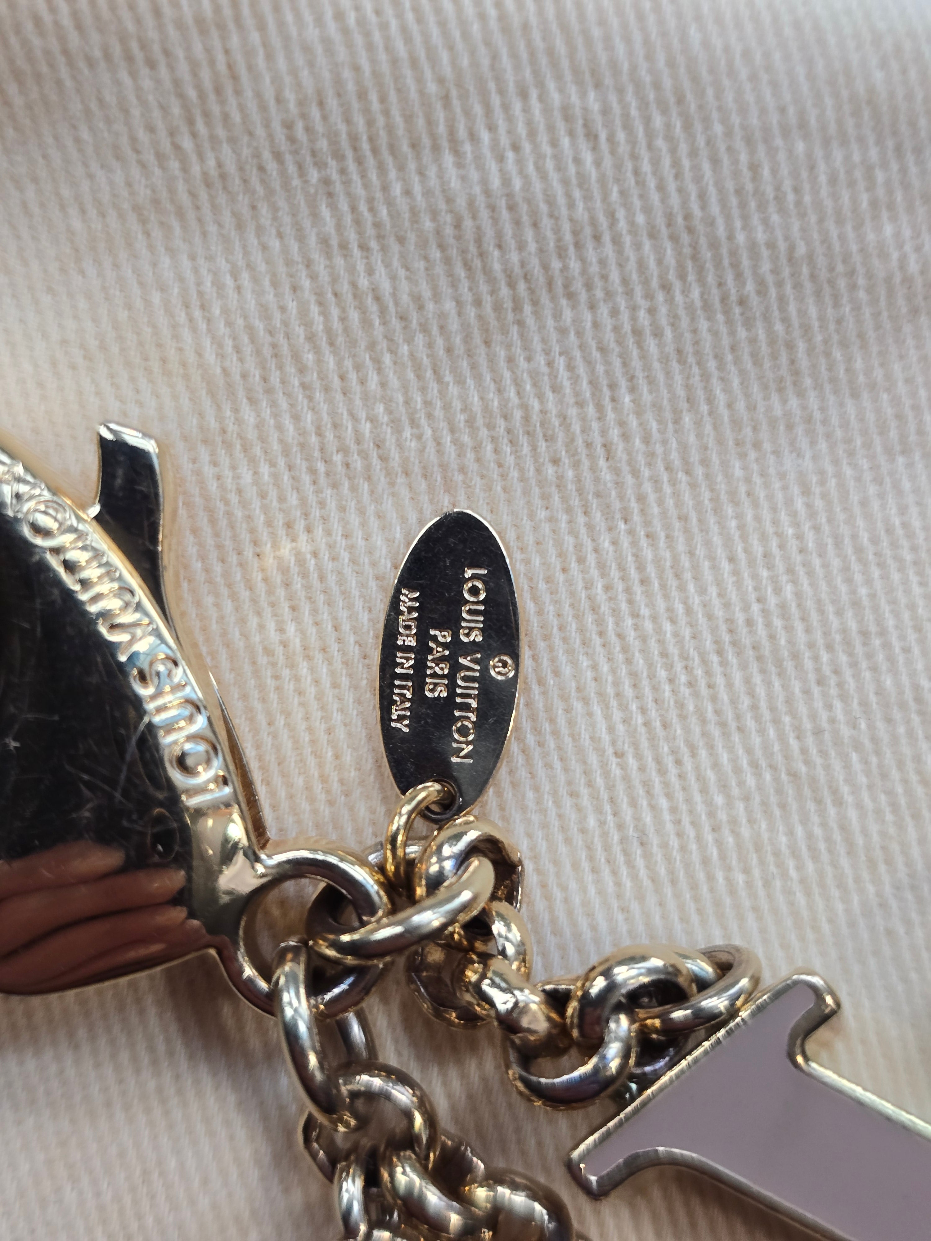 Authentic Louis Vuitton Fleur de Monogram Bag Charm