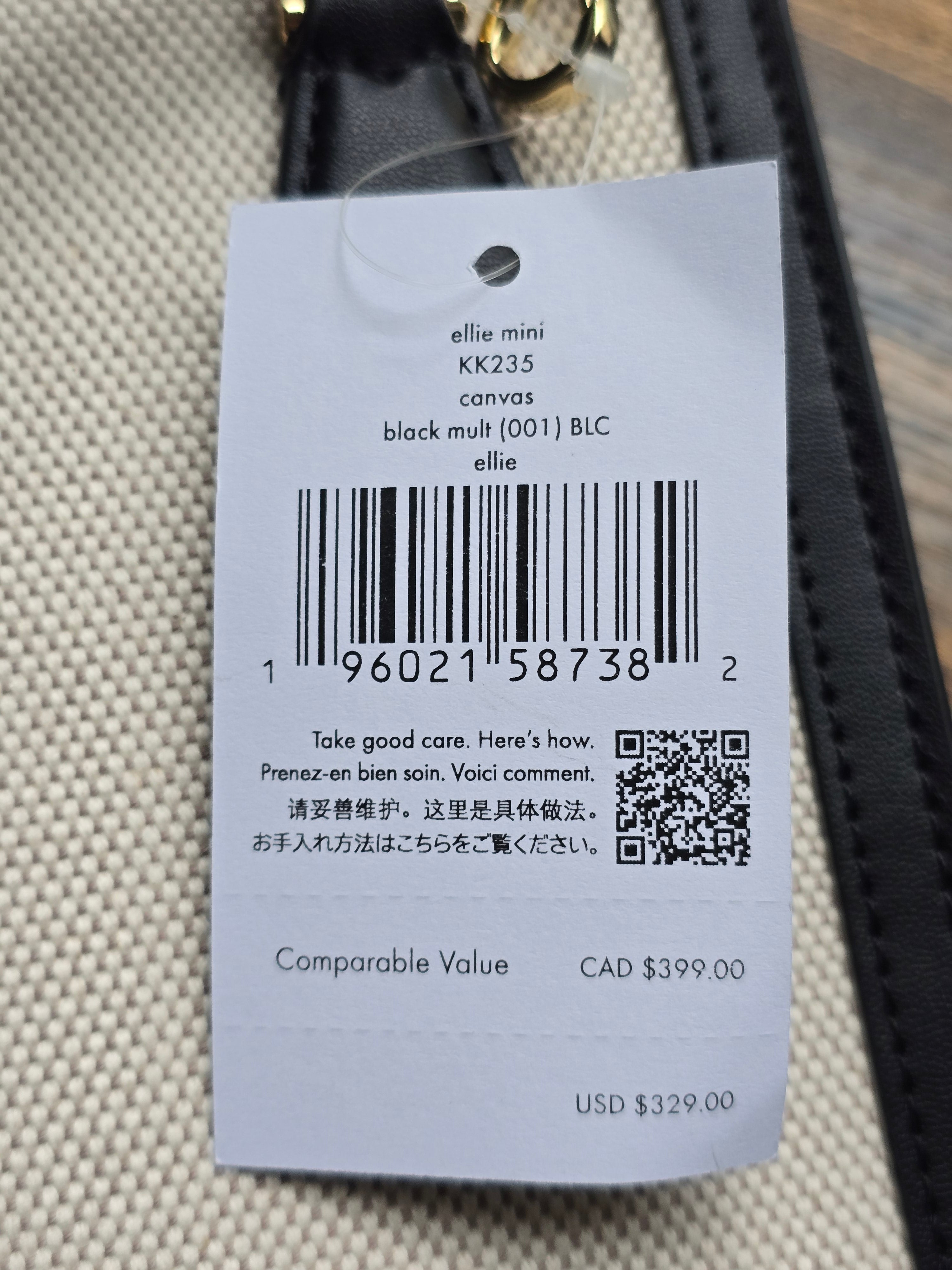 Kate Spade Ellie Mini Black Tote