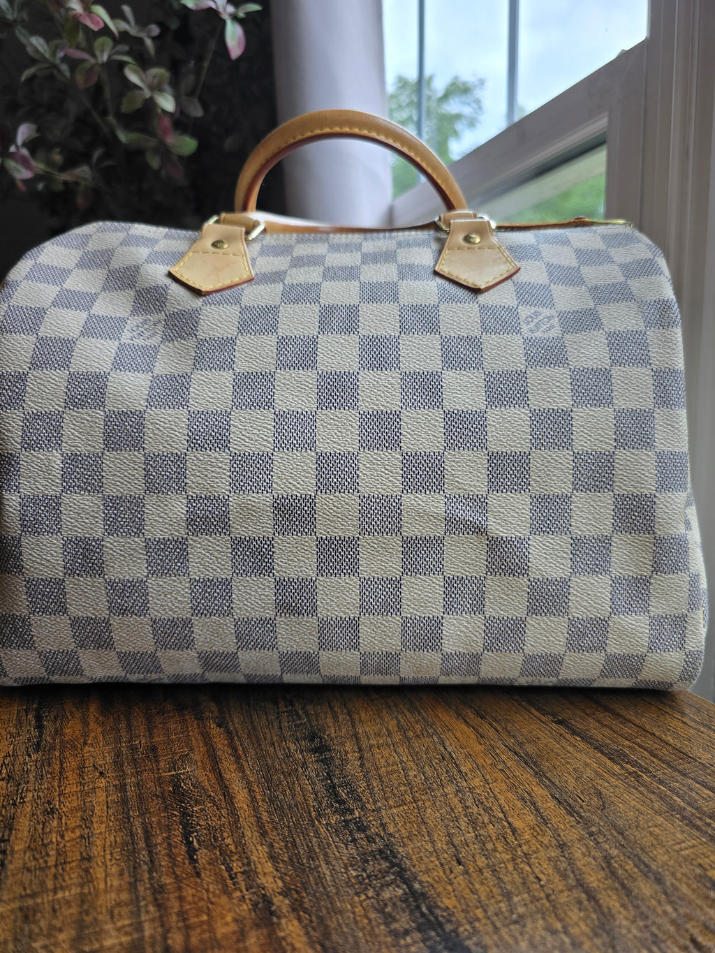 Authentic Louis Vuitton Damier Azur Speedy 30 (2007), Louis Vuitton Summer Garden BB Bandeau and Louis Vuitton Spring Street Chain Bag Charm