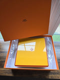 Authentic Hermès Facettes Yellow Lacquer Jewelry Box