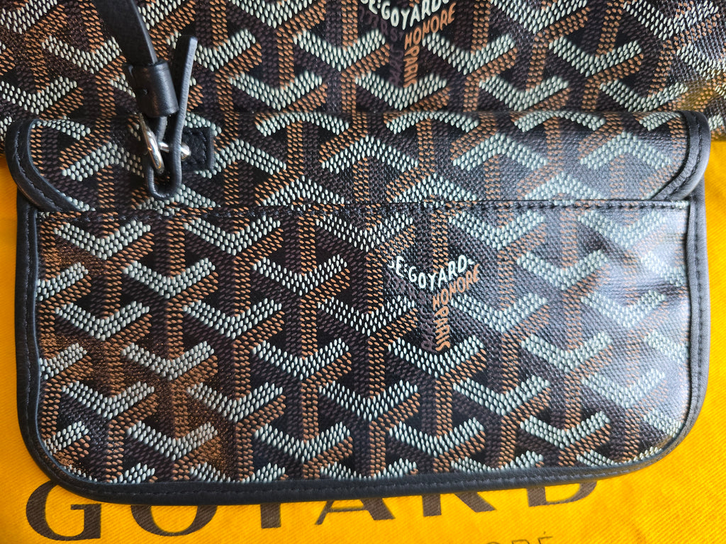 Authentic Goyard Saint Louis PM Tote Bag with Pouch