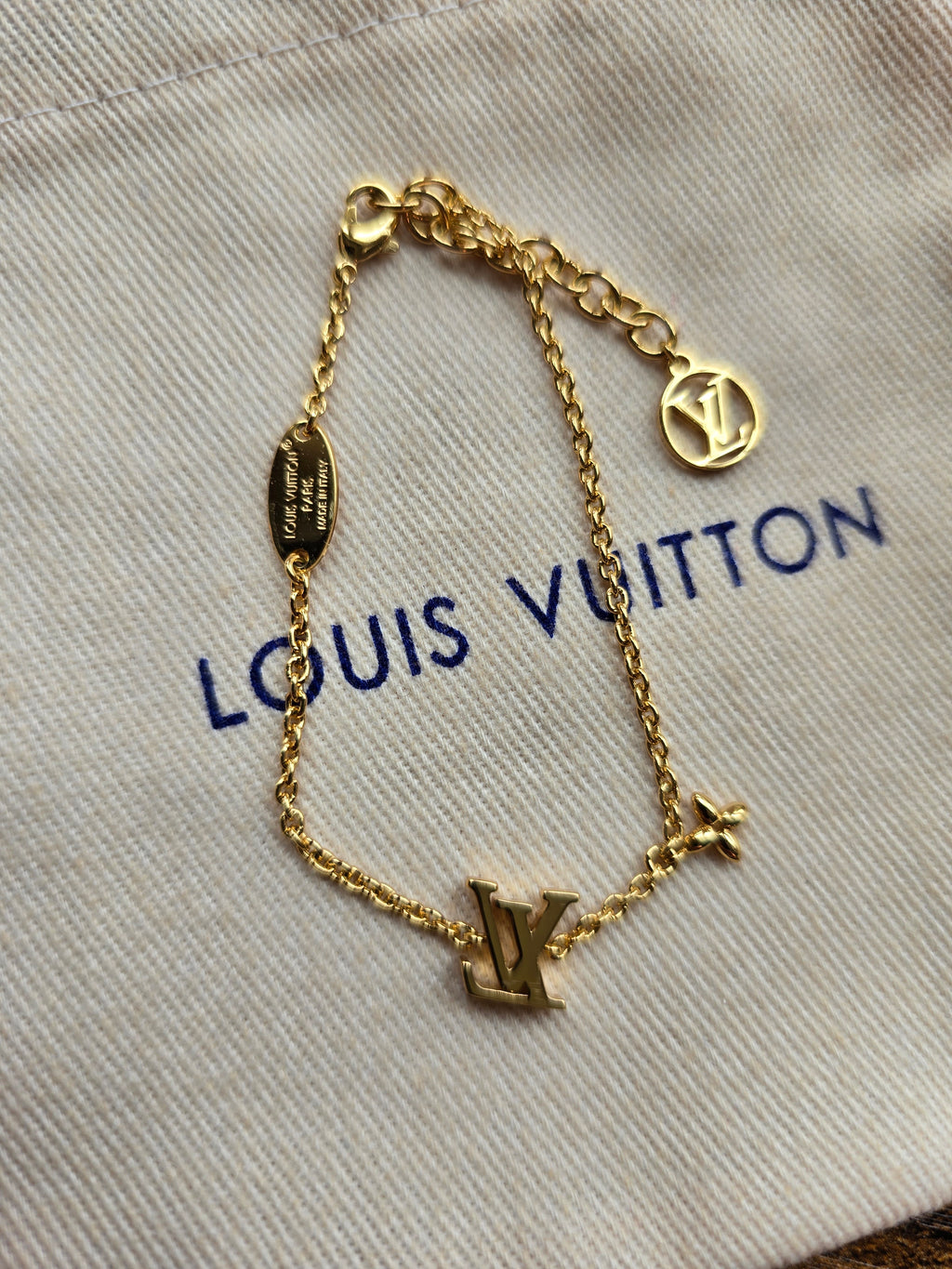 Authentic Louis Vuitton Crystal LV Iconic Bracelet- Full Inclusion