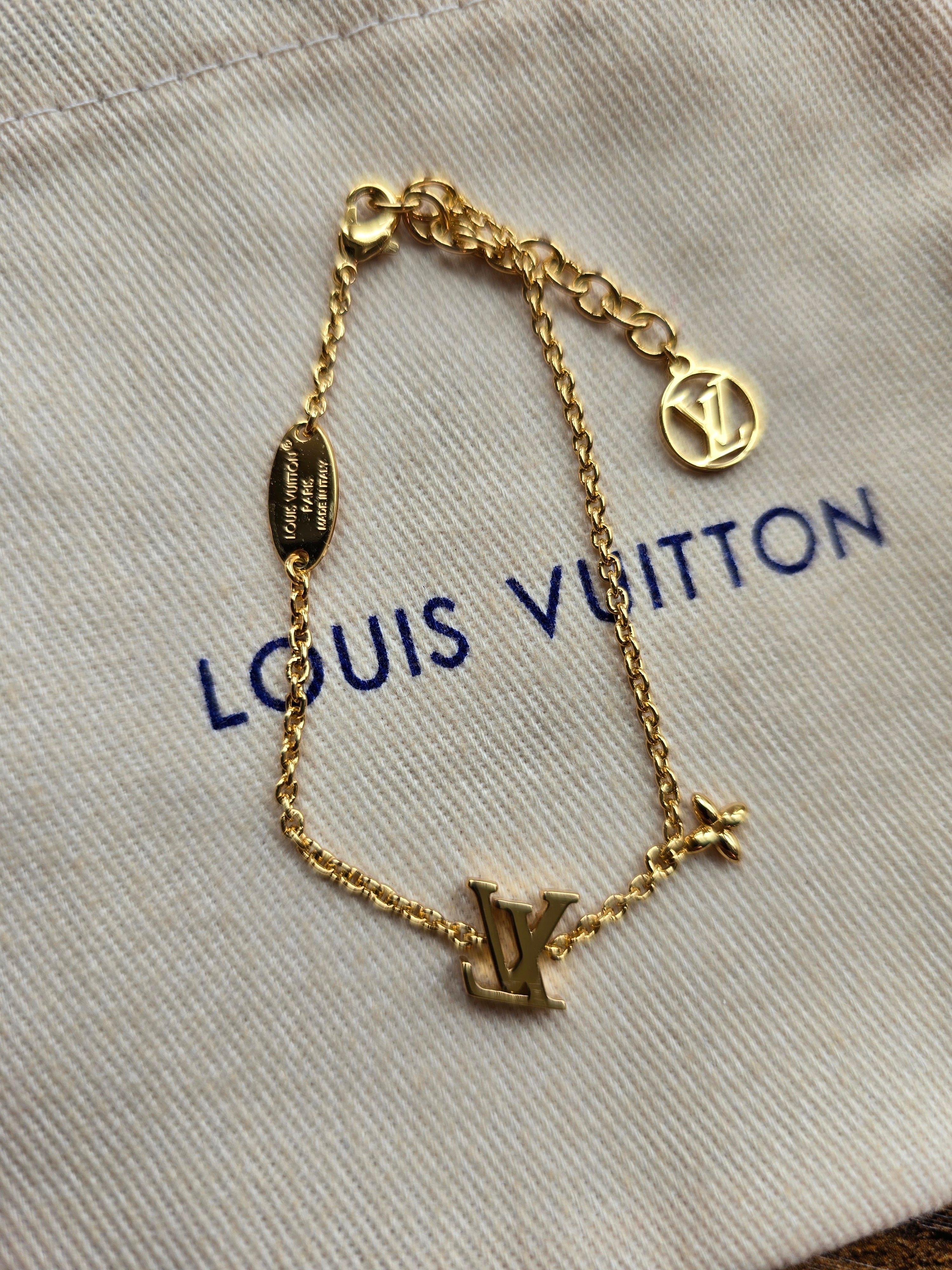 Authentic Louis Vuitton Crystal LV Iconic Bracelet- Full Inclusion