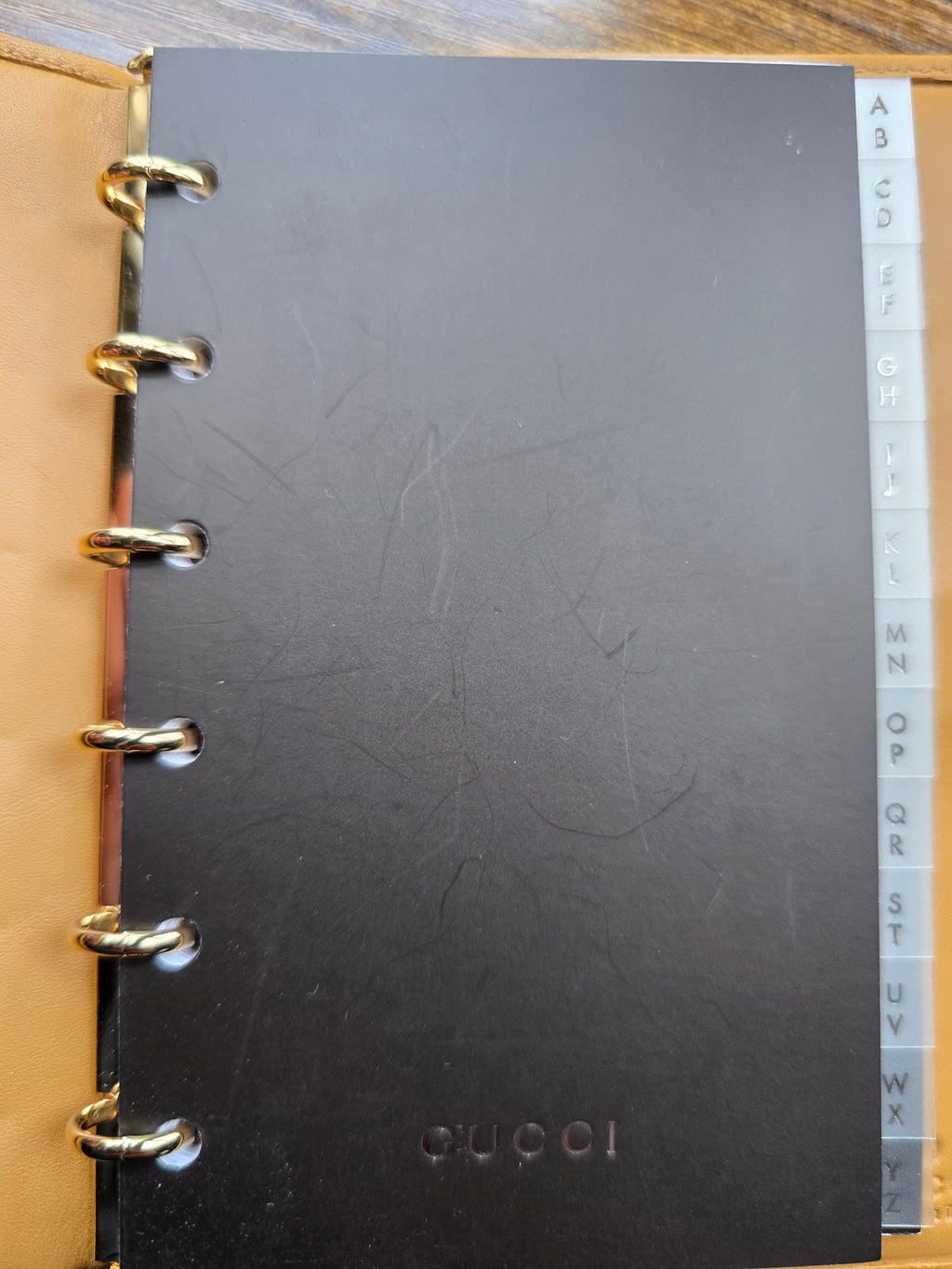 Authentic Vintage Gucci Horsebit Suede Orange Agenda