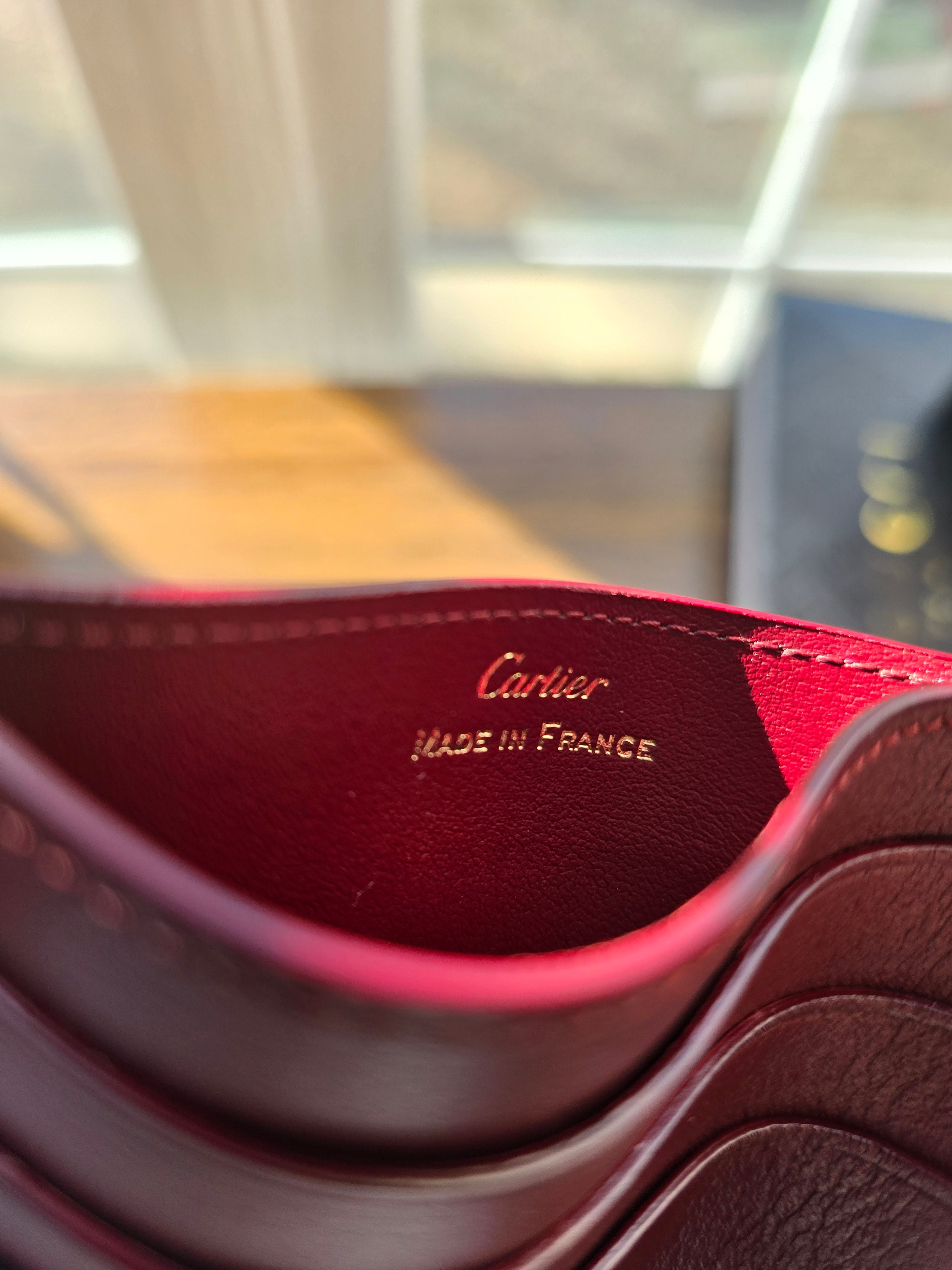 Authentic Cartier Calfskin Card Holder