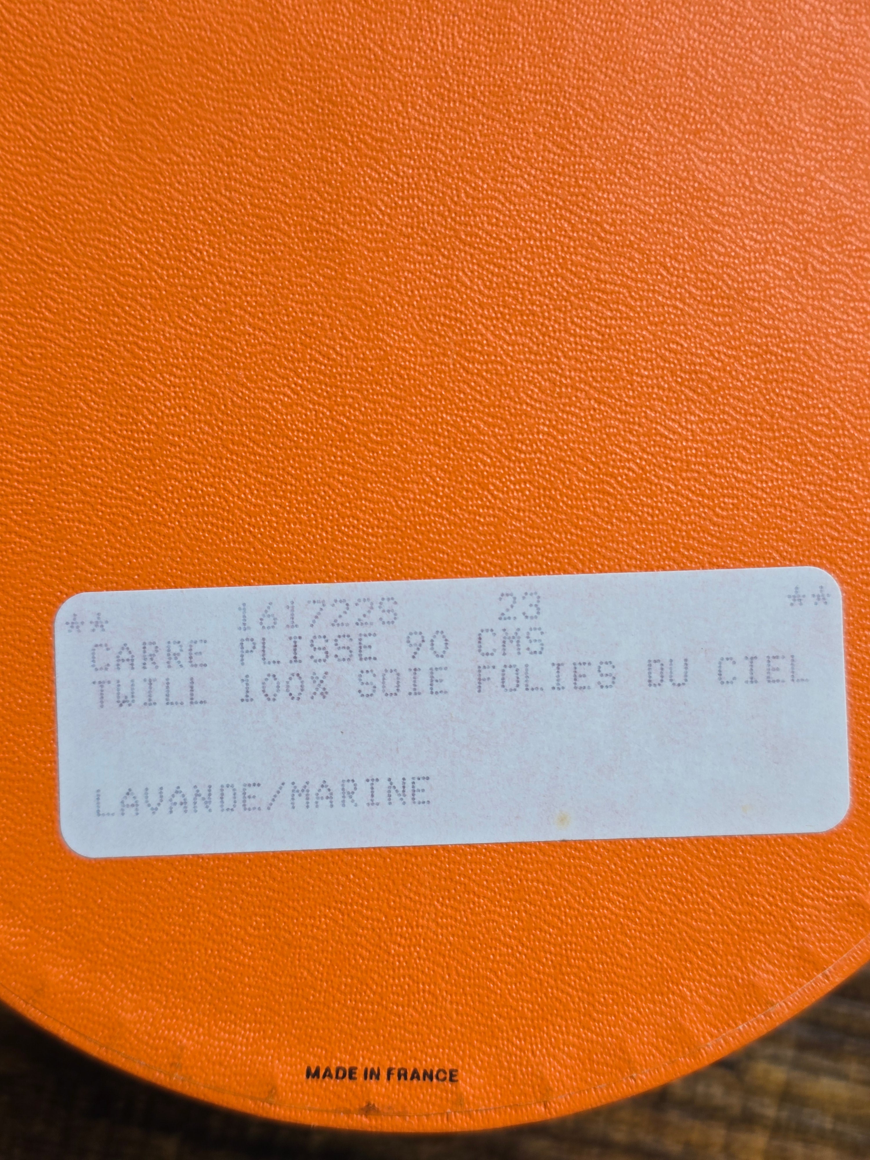 Authentic Hermès "Les Folies du Ciel" Carré Plissé 90 Pleated Silk Scarf