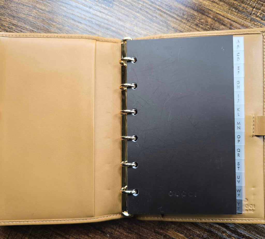 Authentic Vintage Gucci Horsebit Suede Orange Agenda