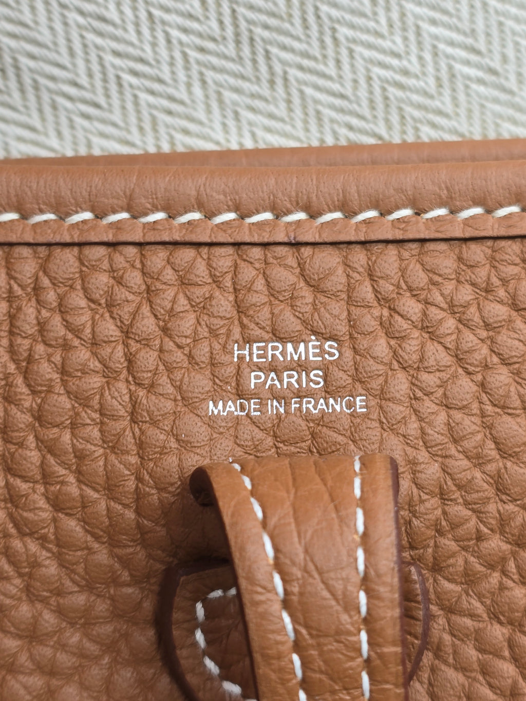 Authentic Hermès Evelyne 16 TPM- Taurillon Clemence & Palladium Hardware "W" 2024 Series- Full Inclusion
