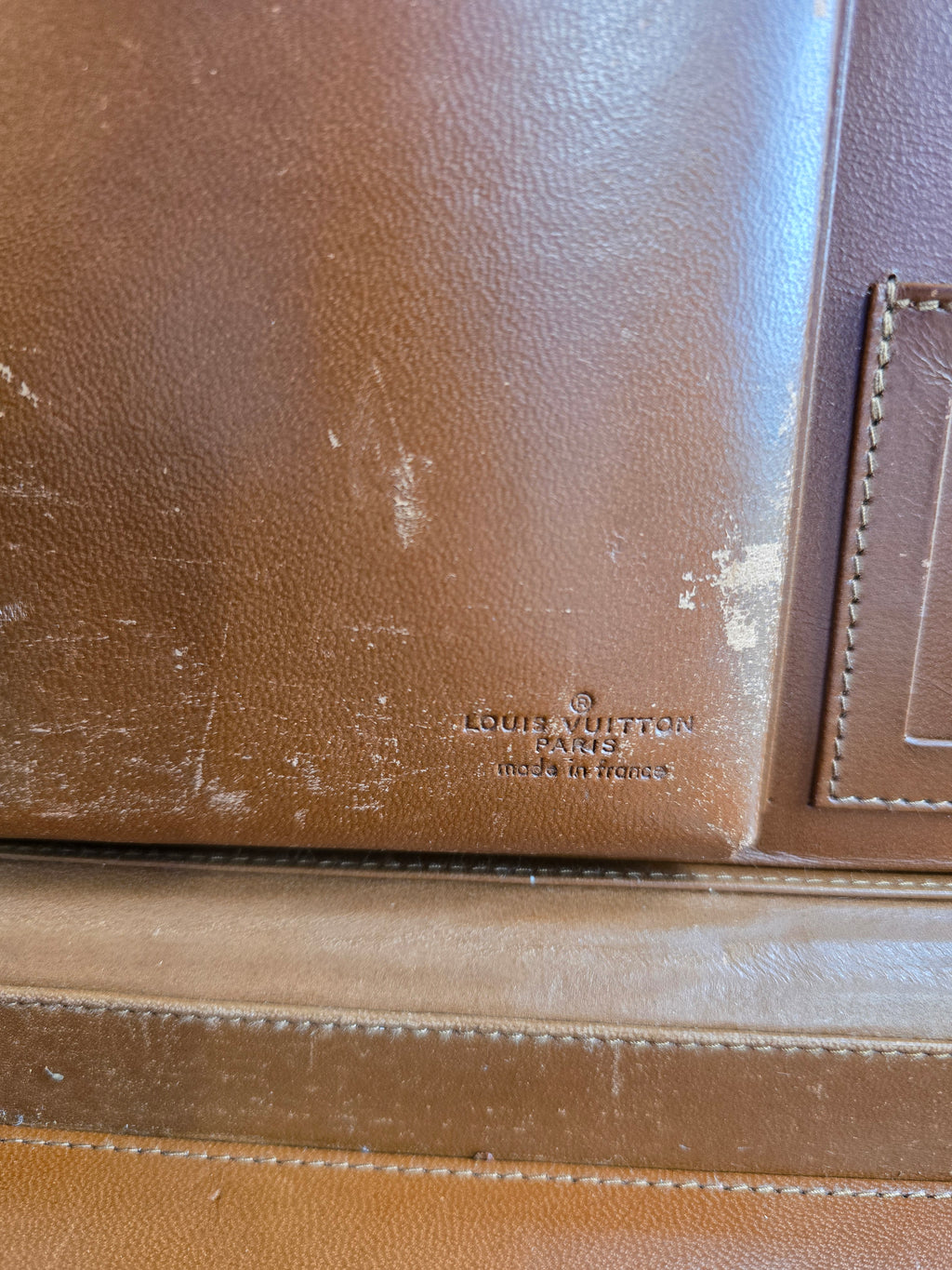 Authentic Louis Vuitton Attache Case Vertical Monogram Canvas Briefcase