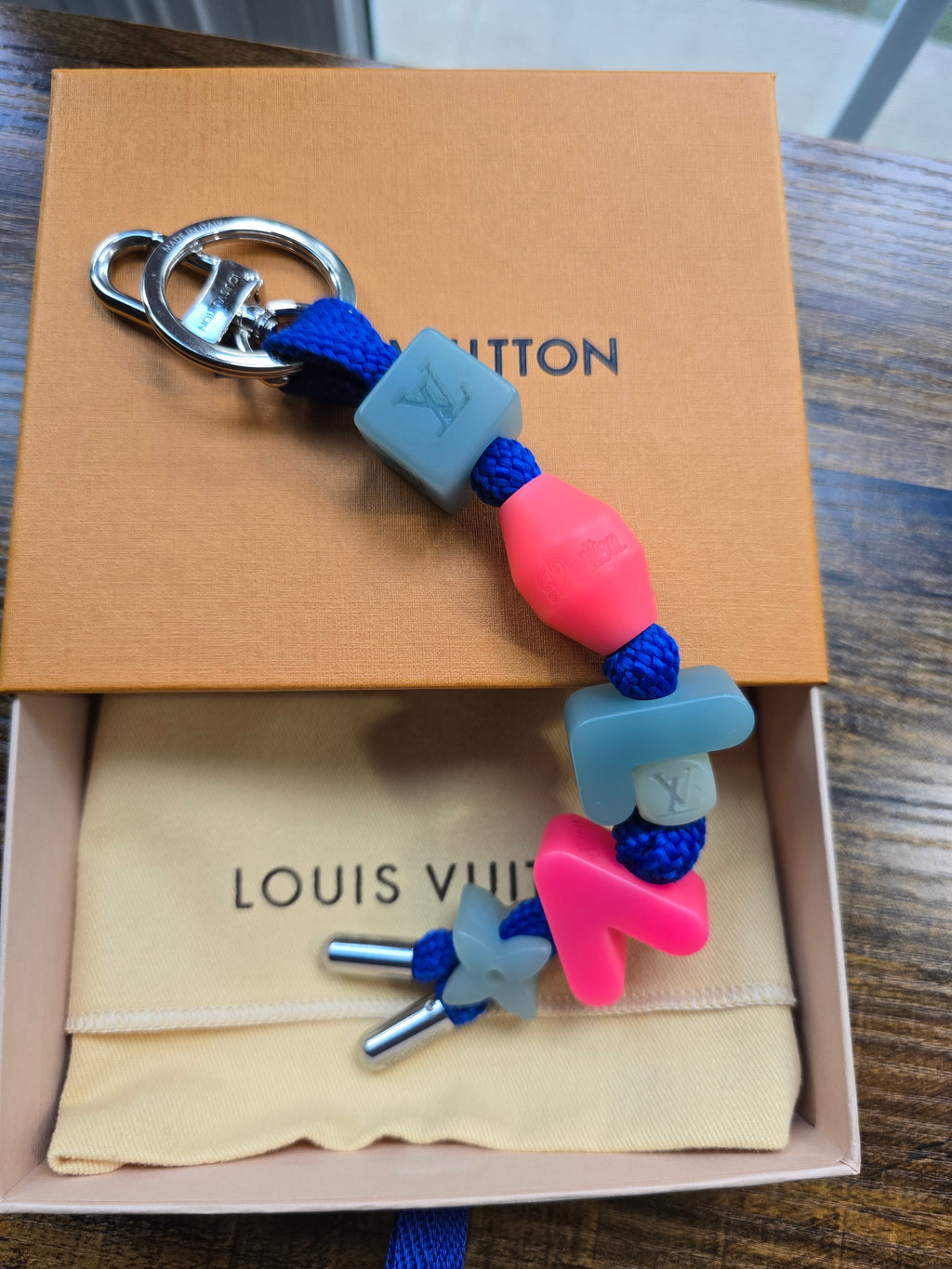 Authentic Louis Vuitton Play Bag Charm & Key Holder- Full Inclusion