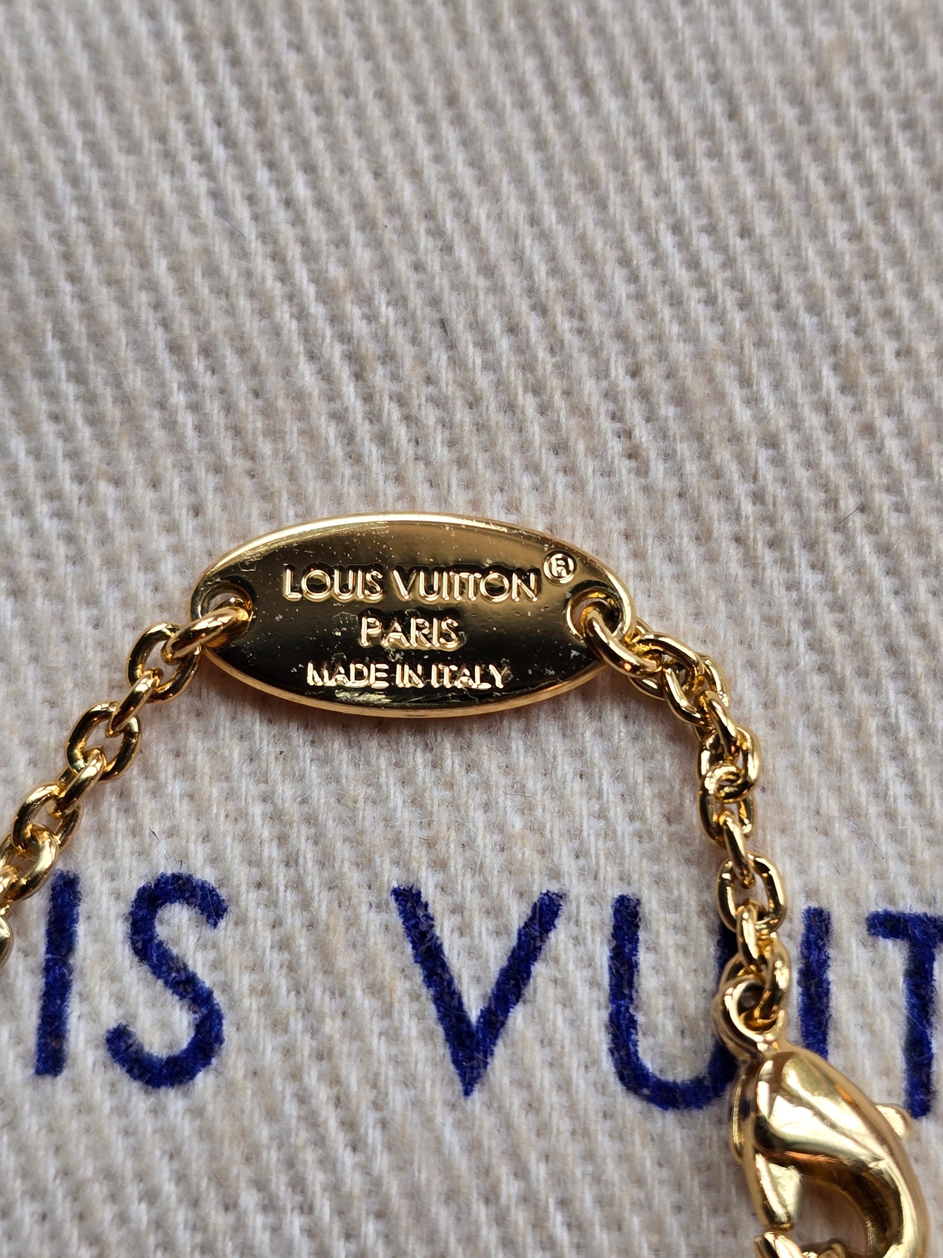 Authentic Louis Vuitton Crystal LV Iconic Bracelet- Full Inclusion